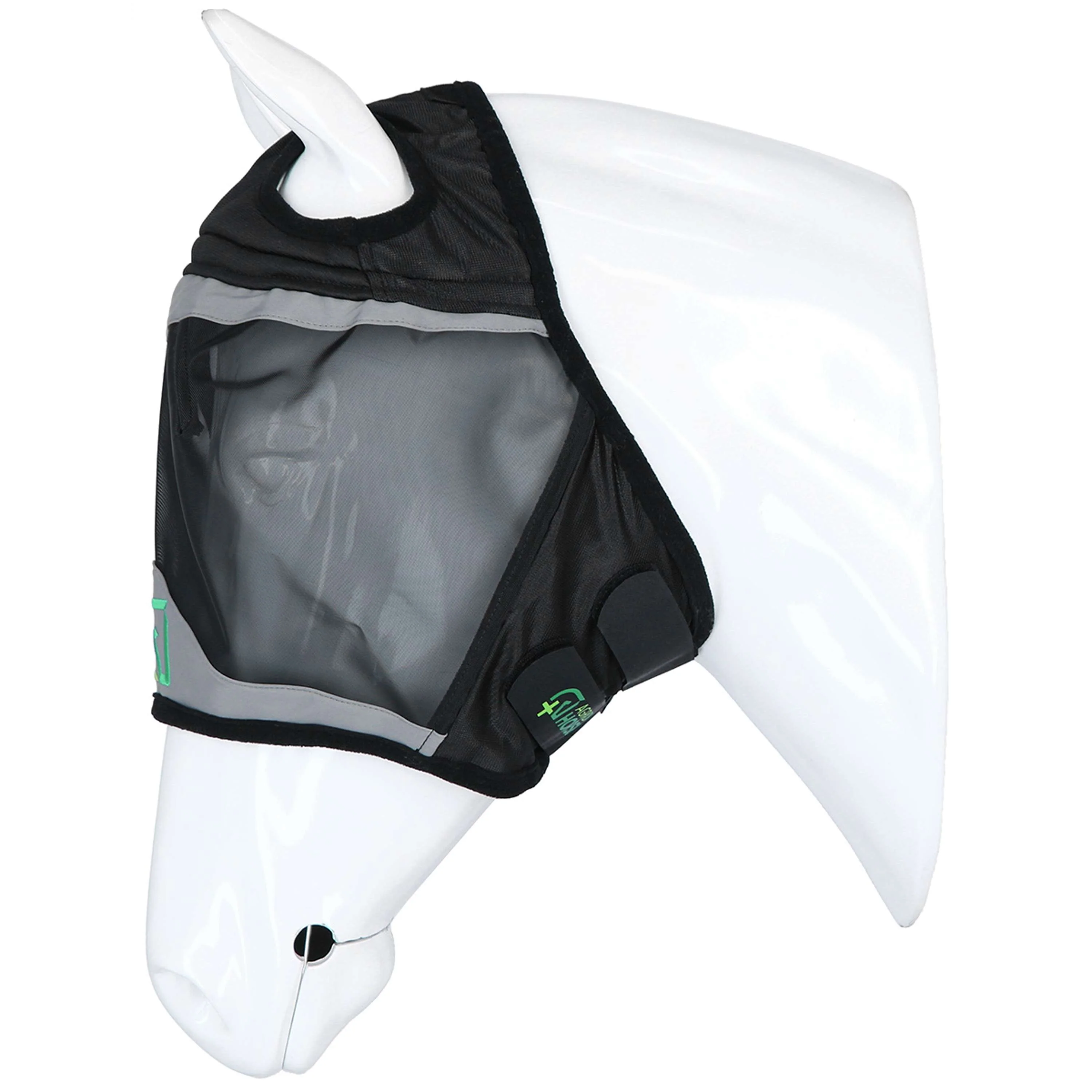 Agradi Horse Maschera per Mosche Fine Mesh con Foro per Orecchio Nero - Image 4