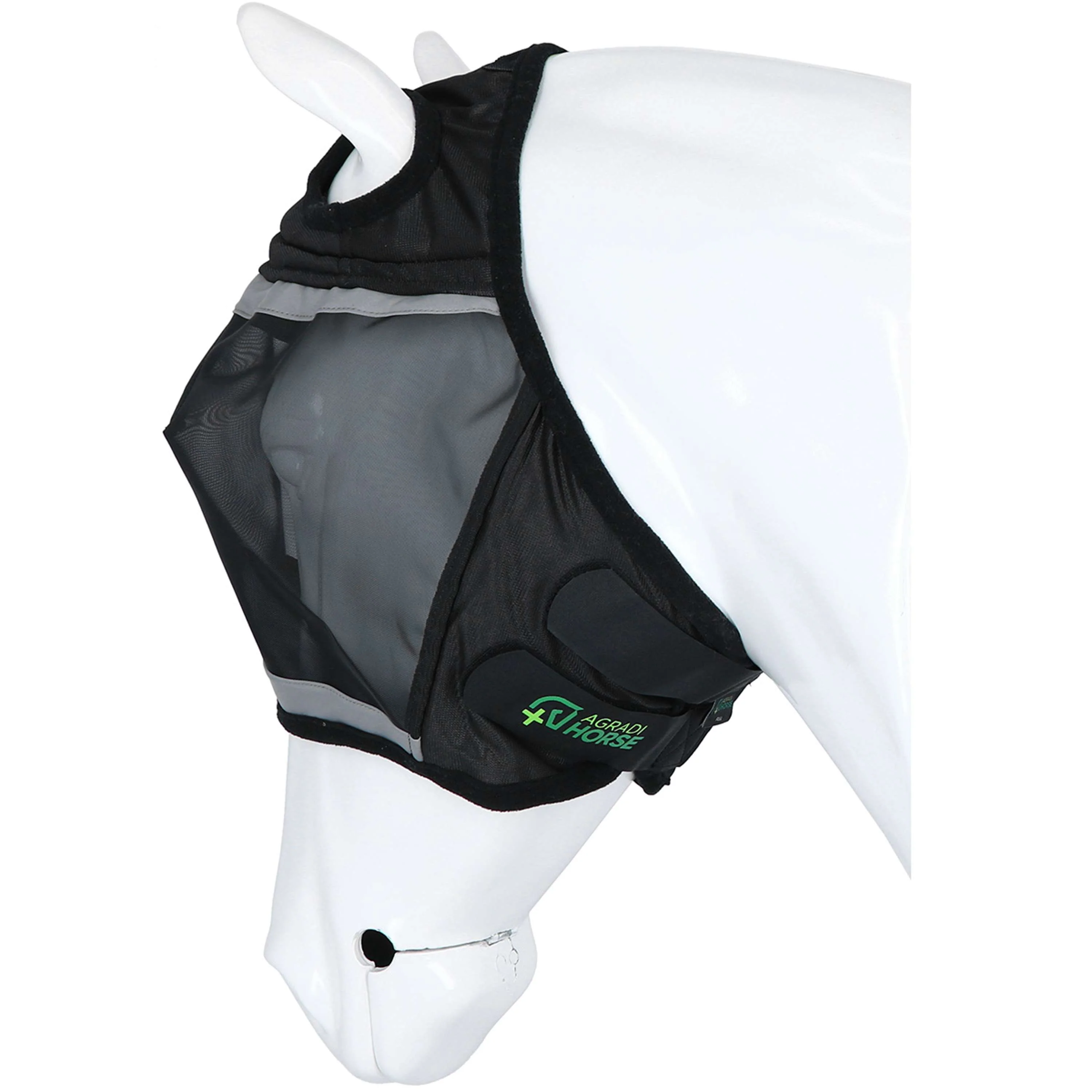 Agradi Horse Maschera per Mosche Fine Mesh con Foro per Orecchio Nero - Image 6