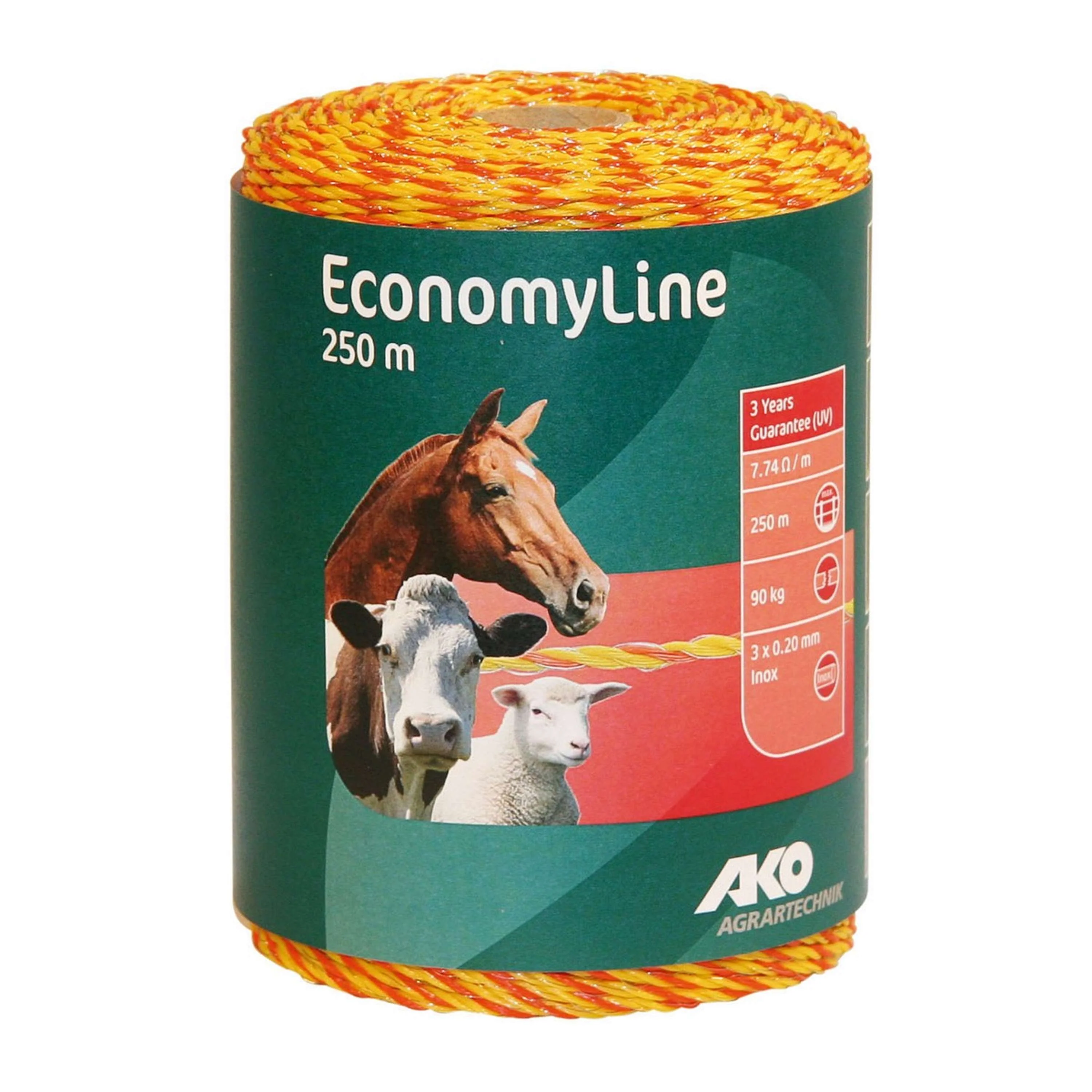 Ako Filo per Recinzioni Economyline Giallo/Arancio