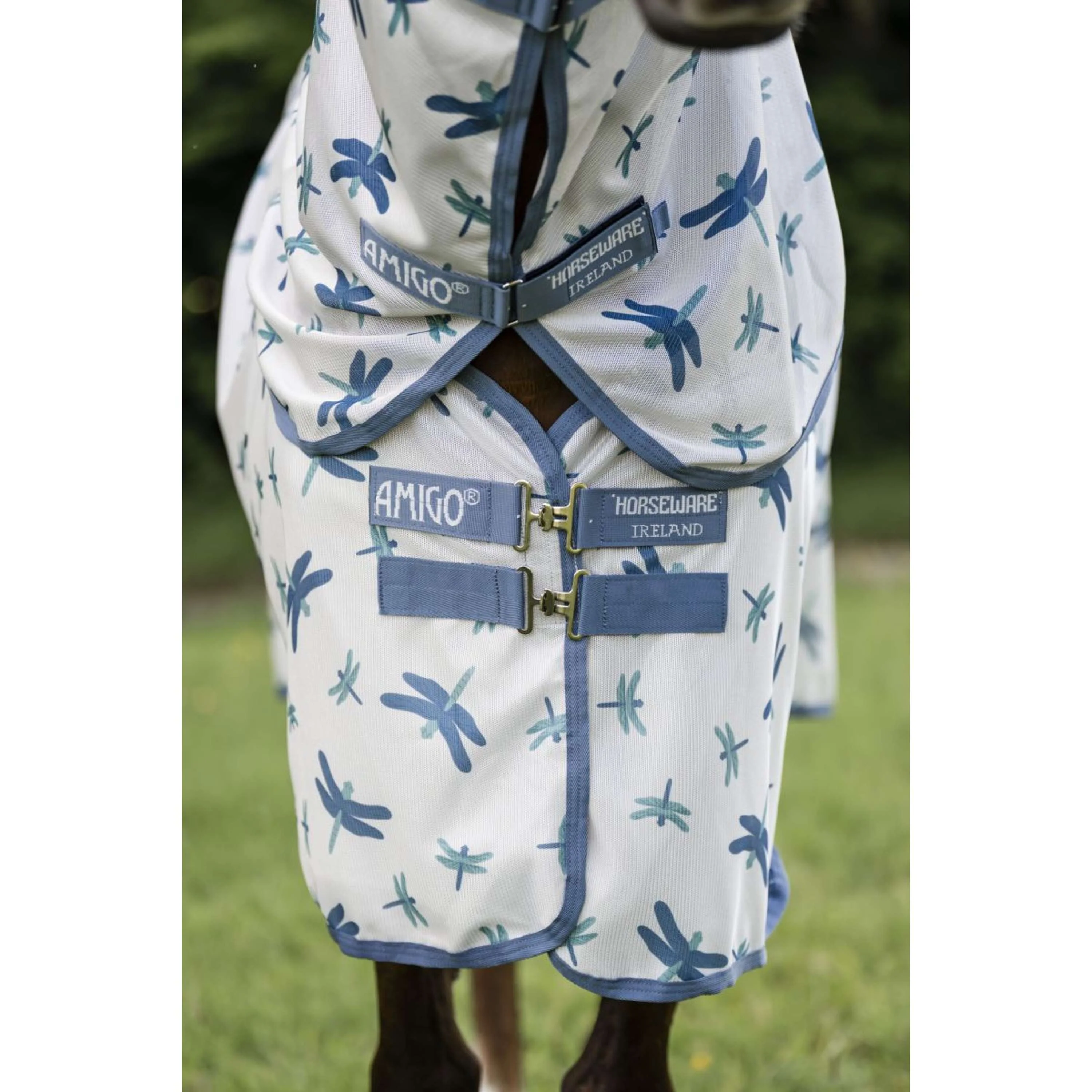 Amigo Bug Rug Plus Dragonfly Print/Silver/Blue/Sage - Image 6