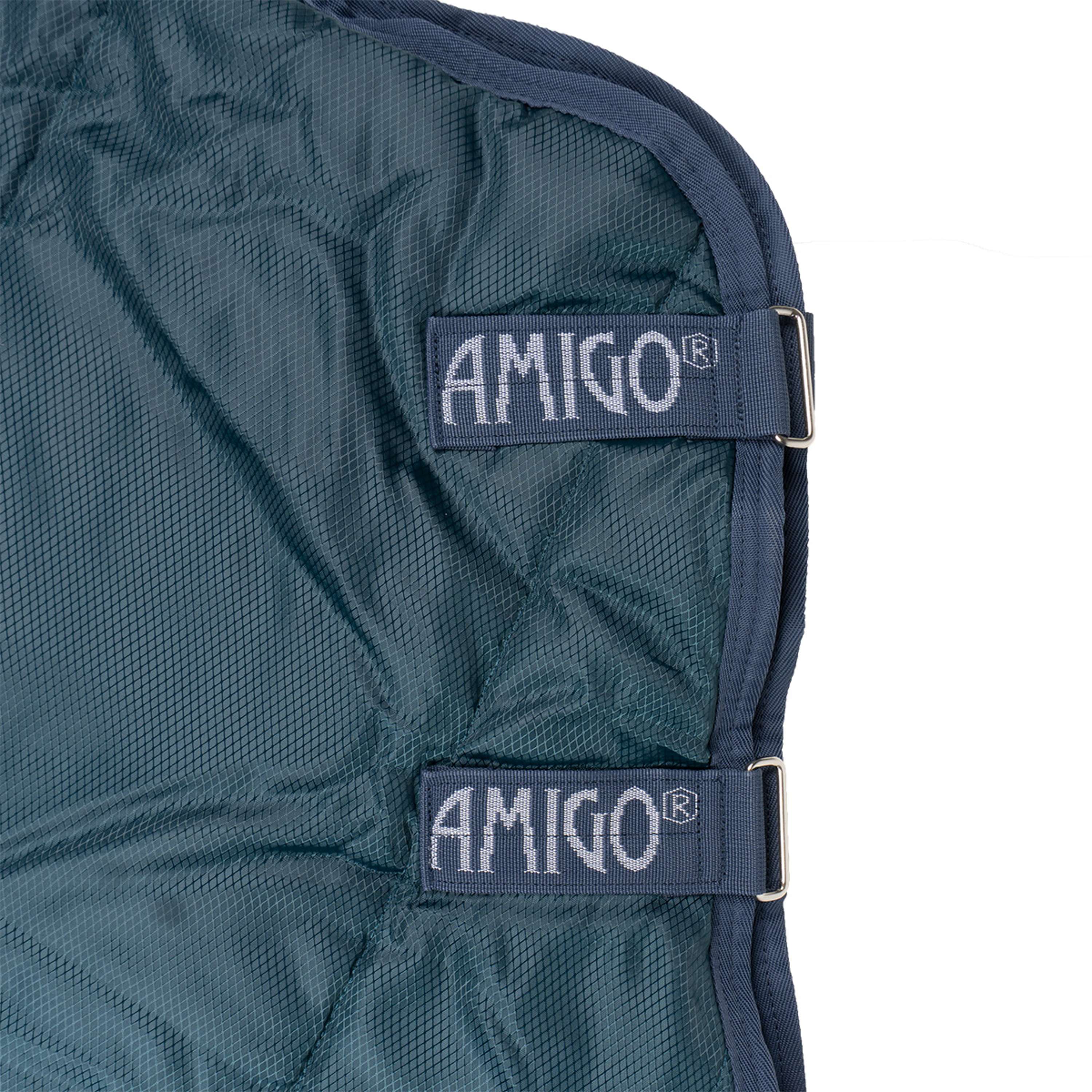 Amigo Copricollo Ripstip Insulator Stable 100g Dynasty Green/Navy/Silver - Image 5