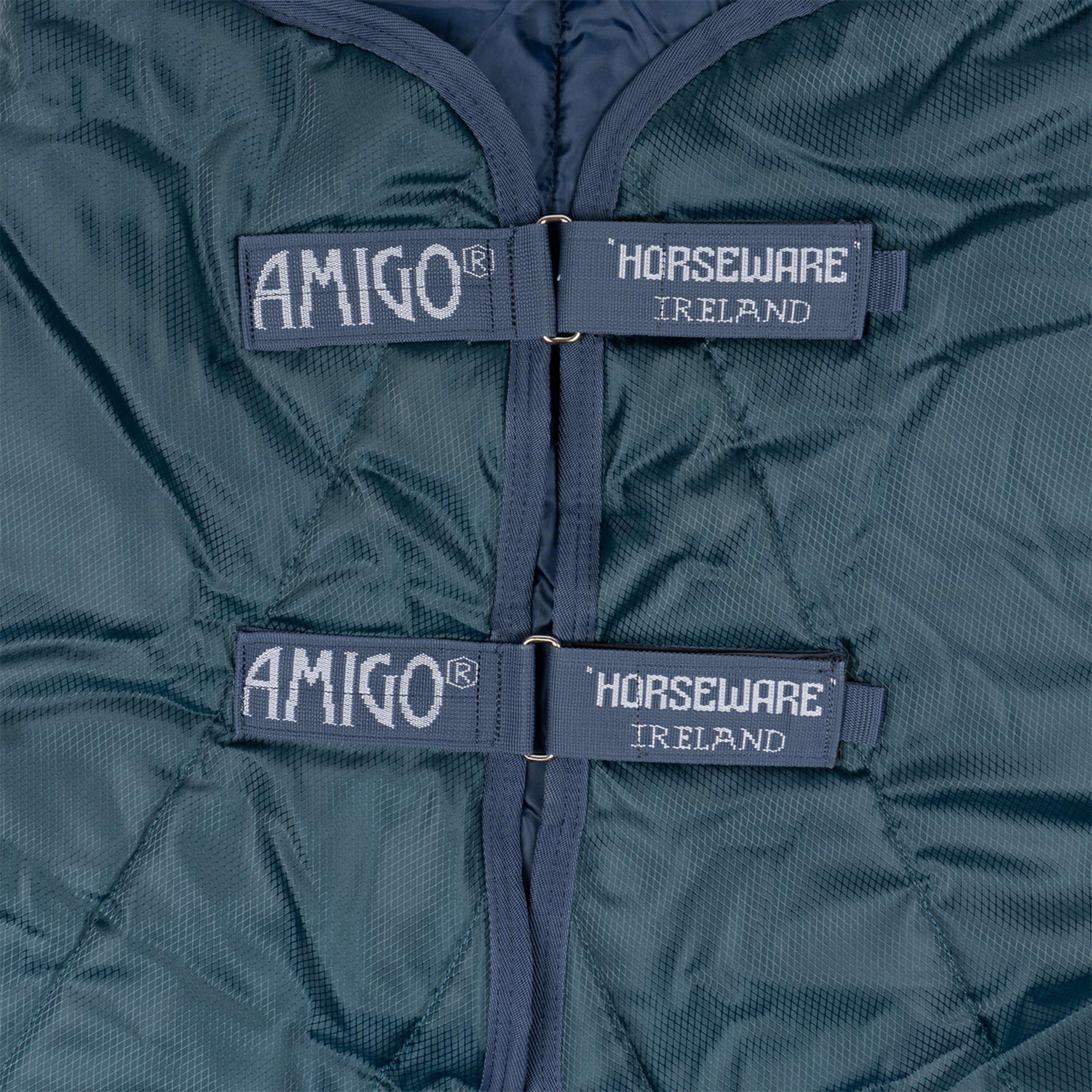 Amigo Copricollo Ripstip Insulator Stable 100g Dynasty Green/Navy/Silver - Image 6