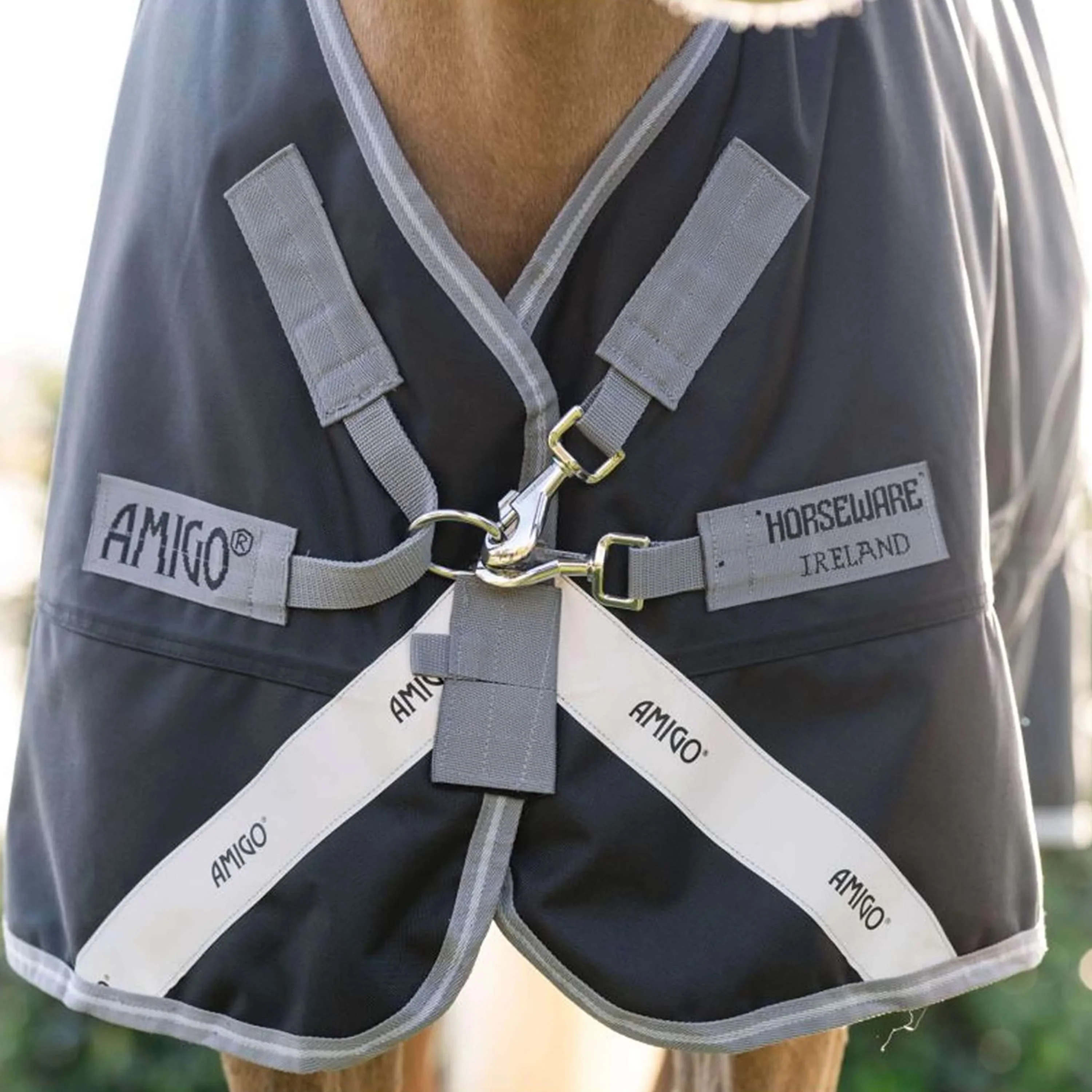 Amigo Turnout 1200D Plus Pony 0g Nero/Grigio Titanio/Argento - Image 3
