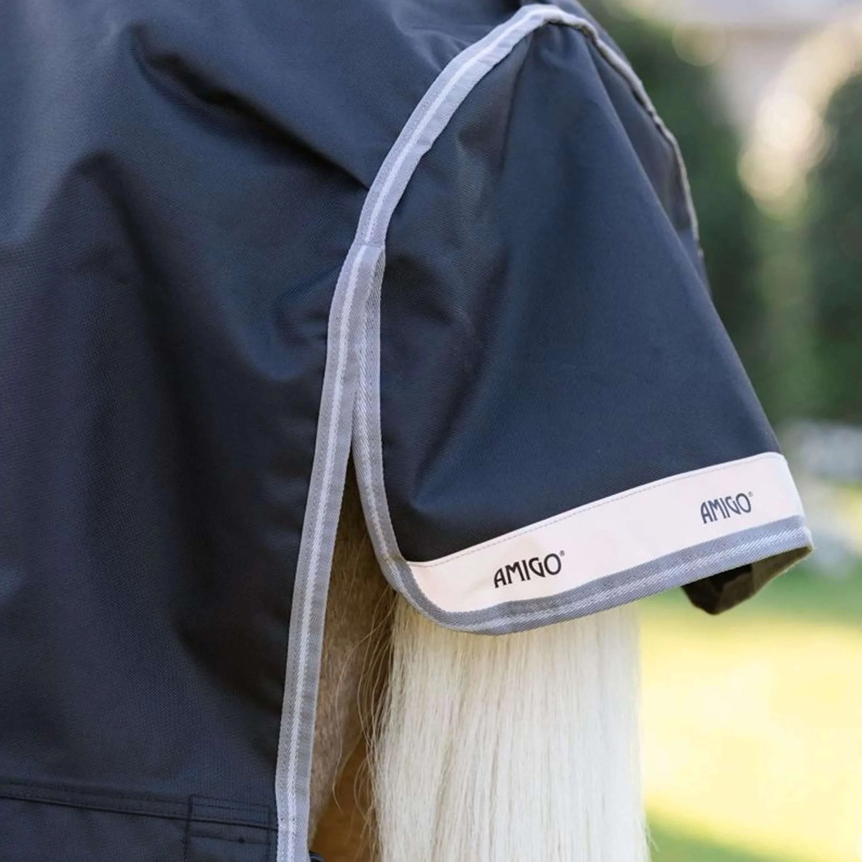 Amigo Turnout 1200D Plus Pony 0g Nero/Grigio Titanio/Argento - Image 8