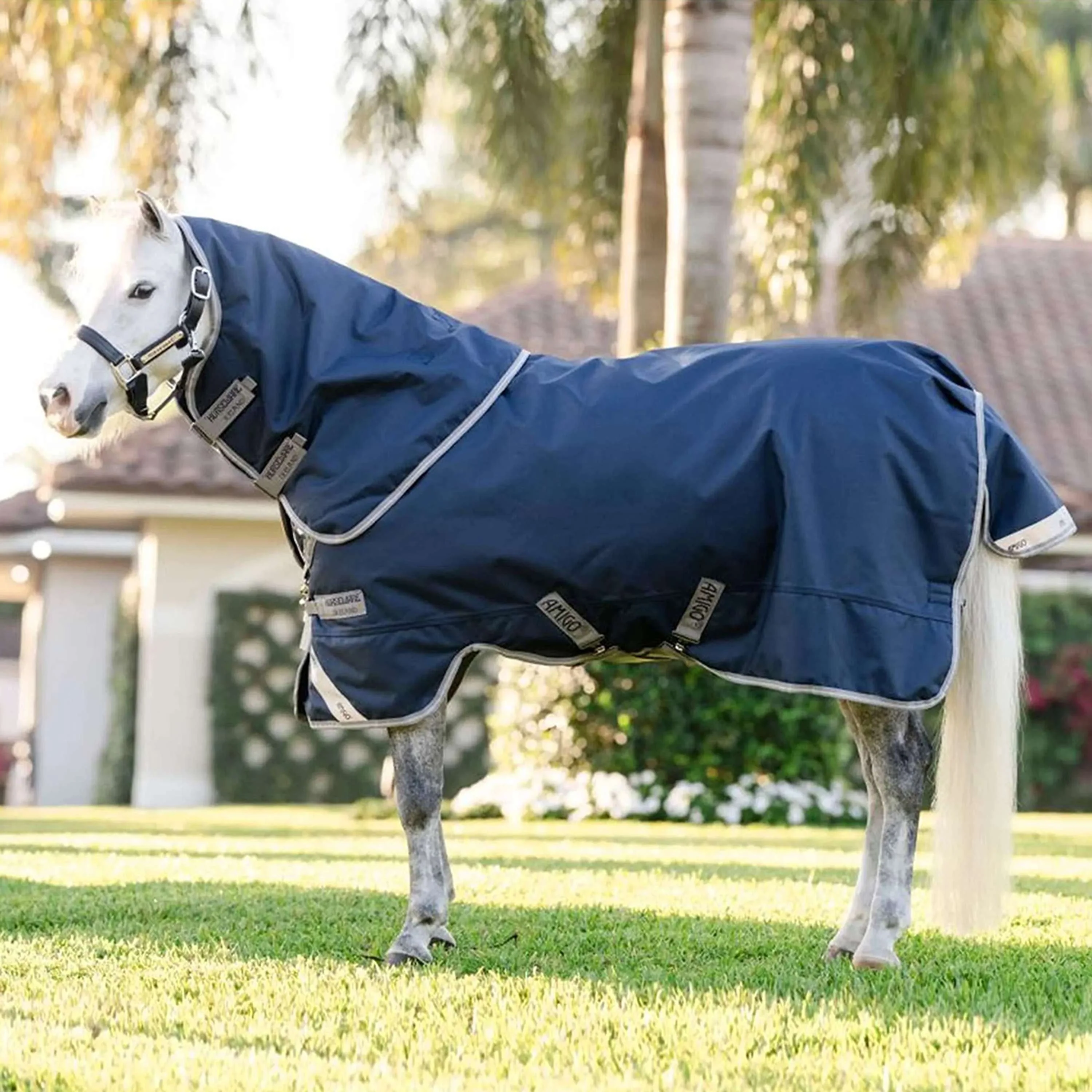 Amigo Turnout 1200D Plus Pony 0g Blu marino/Grigio titanio/Argento