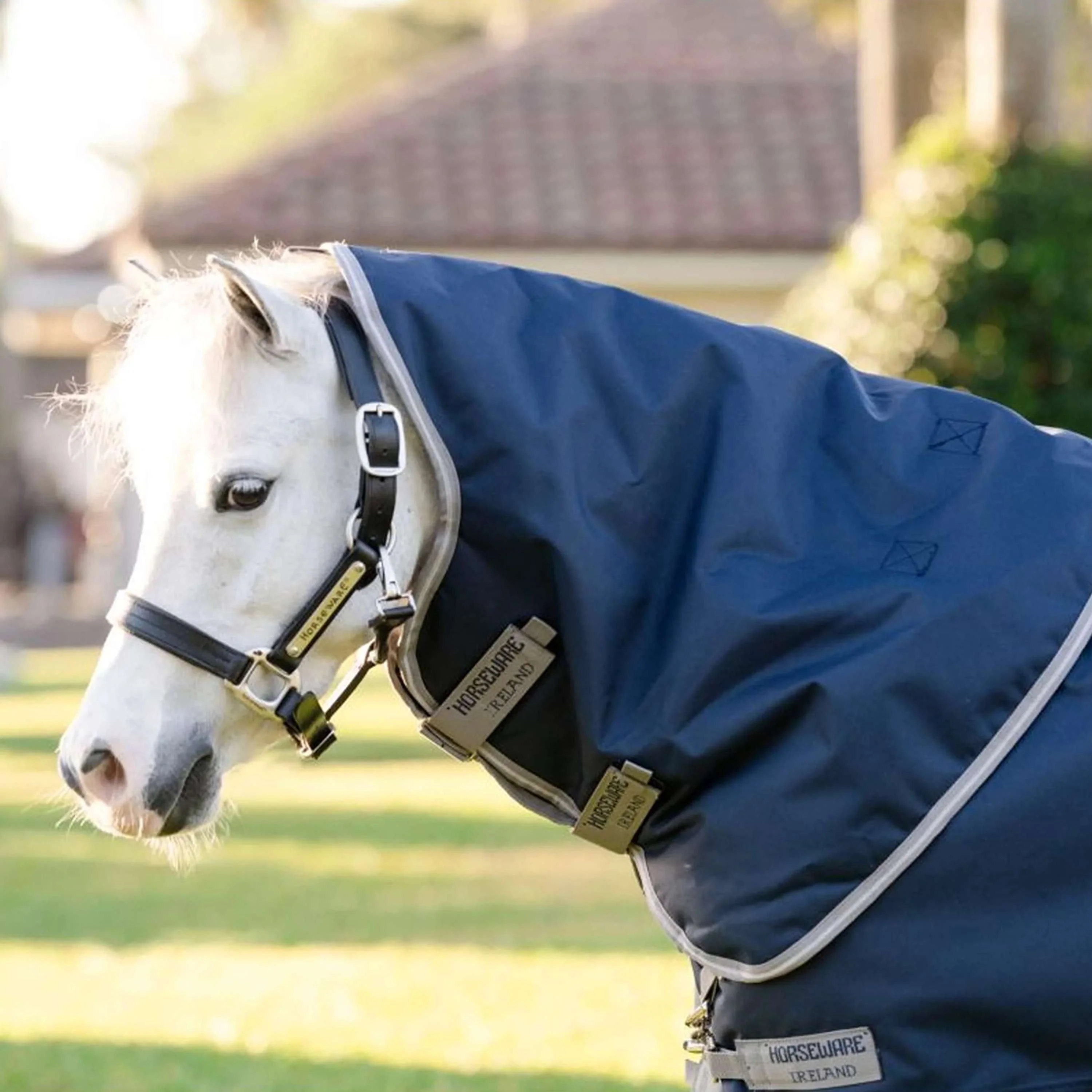 Amigo Turnout 1200D Plus Pony 50g Blu marino/Grigio titanio/Argento - Image 3
