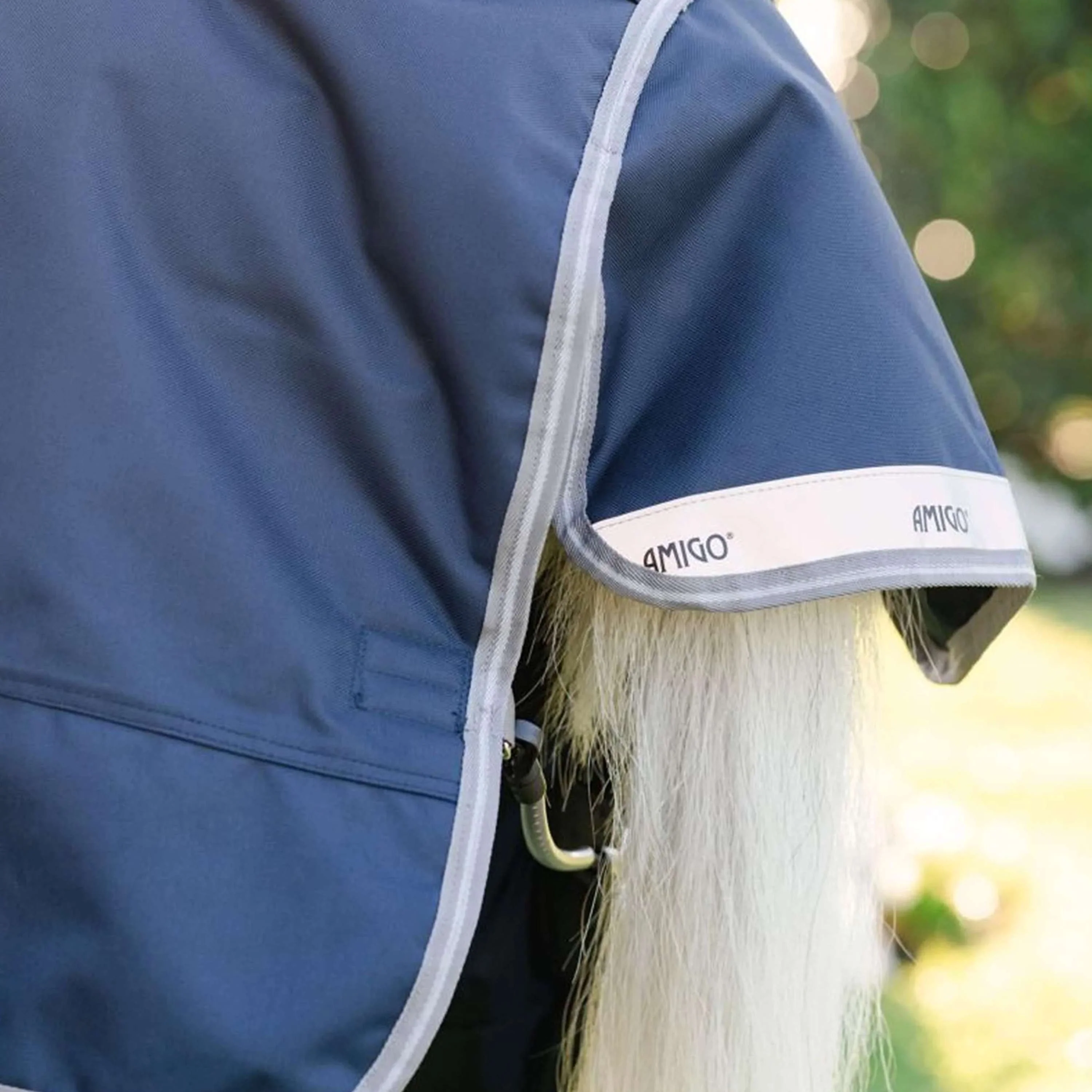 Amigo Turnout 1200D Plus Pony 50g Blu marino/Grigio titanio/Argento - Image 7