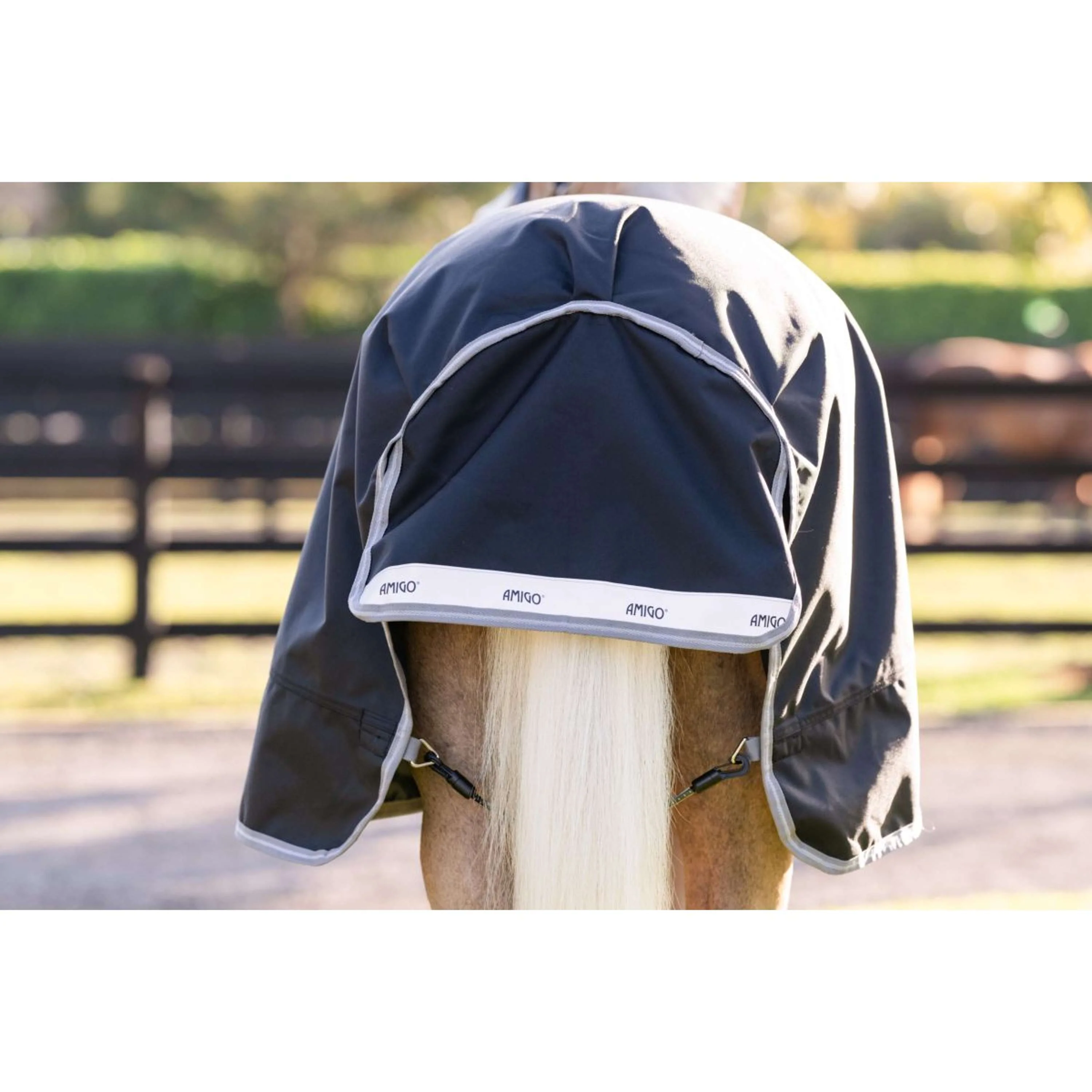 Amigo Turnout 1200D Pony 0g Nero/Grigio Titanio/Argento - Image 5