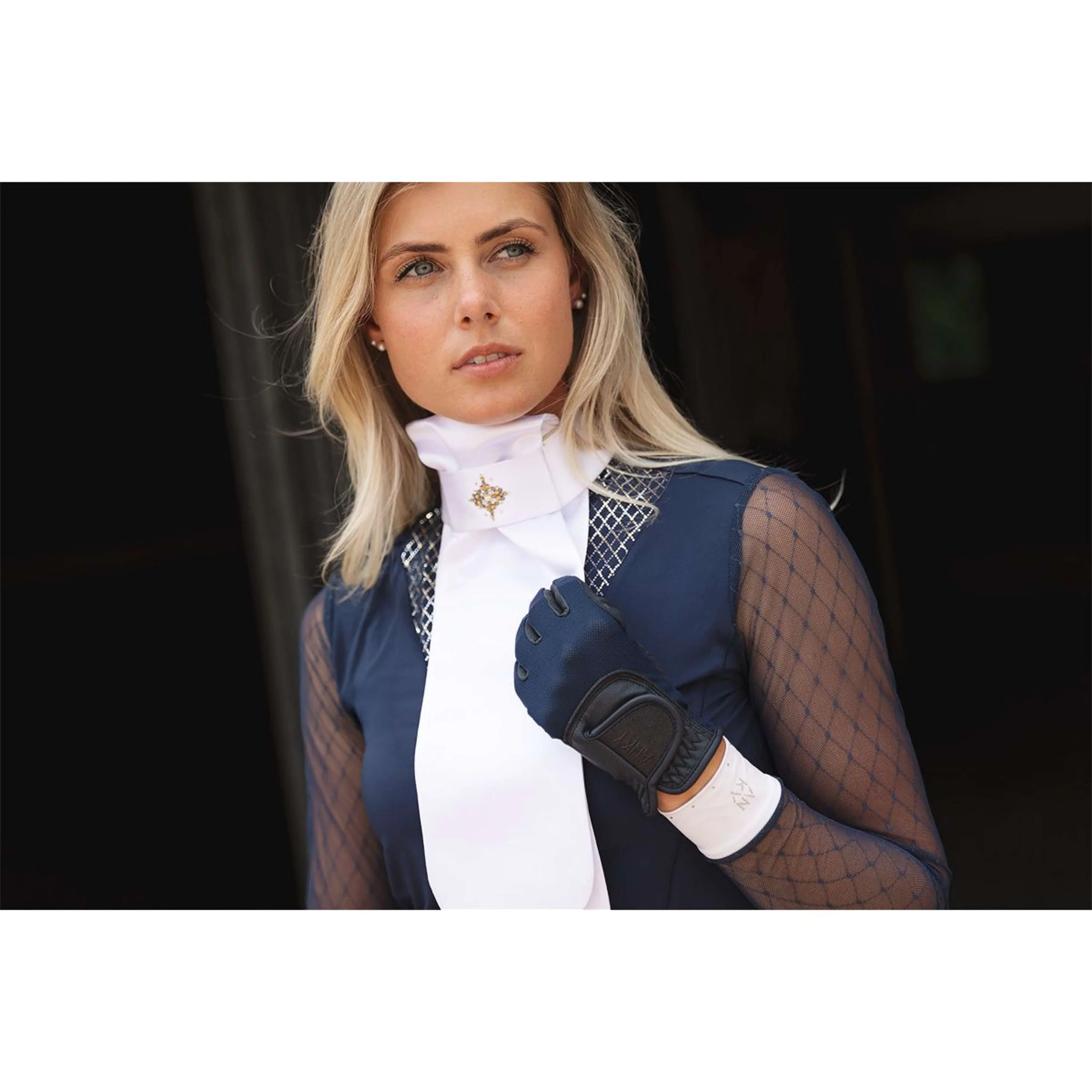 ANKY Plastron Prospect C-Wear ATP25501 Bianco/Oro - Image 5