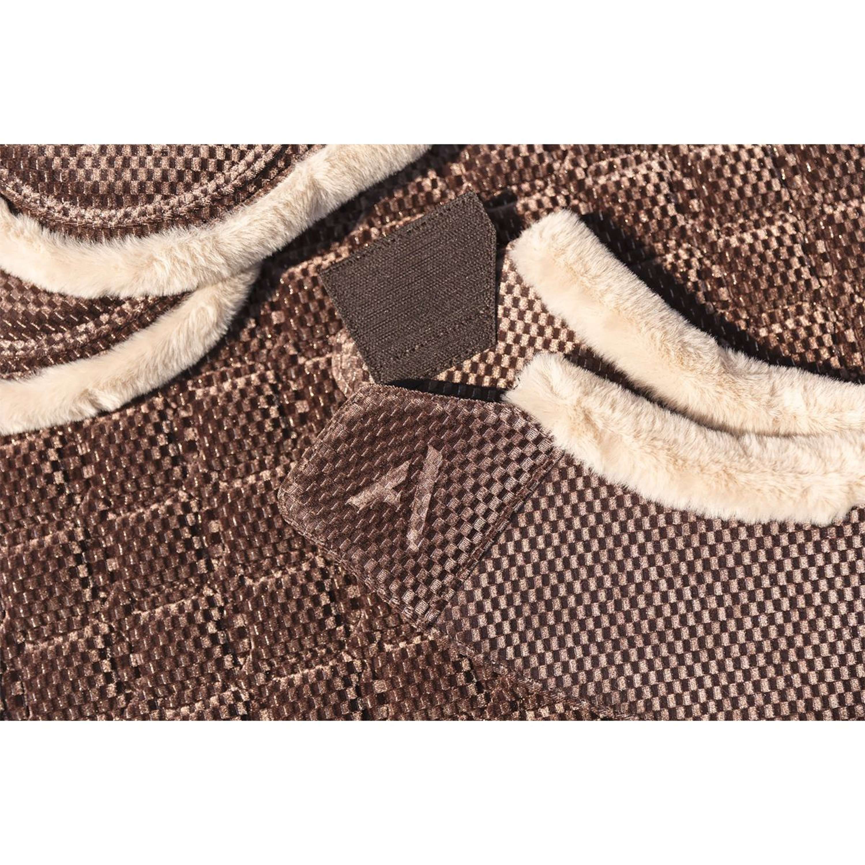 ANKY Stivaletti a Campana Check Velvet ATB25009 Deep Taupe - Image 2