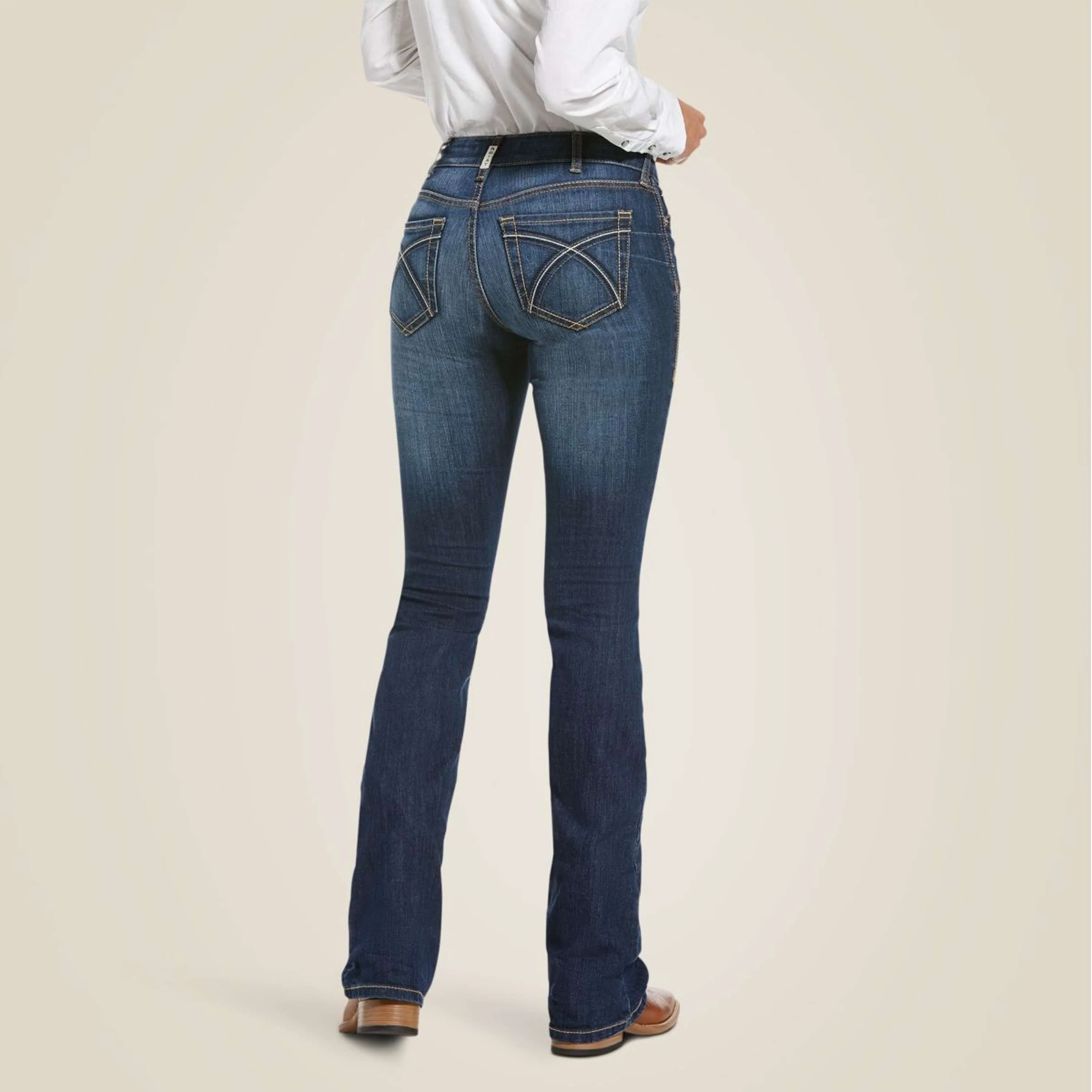Ariat Jeans Rosa Perfect Rise Boot Cut Donne Lita - Image 2