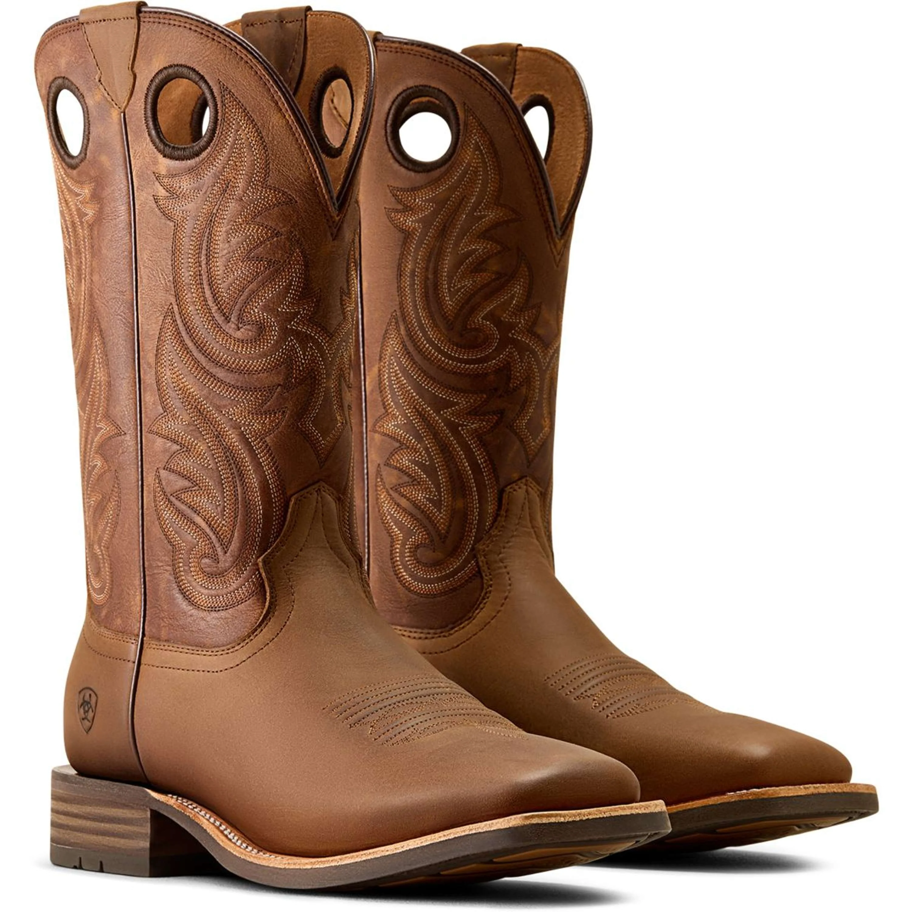 Ariat Stivali Western Highland Toughstock Uomini Distressed Brown/Tack Room Brown - Image 2