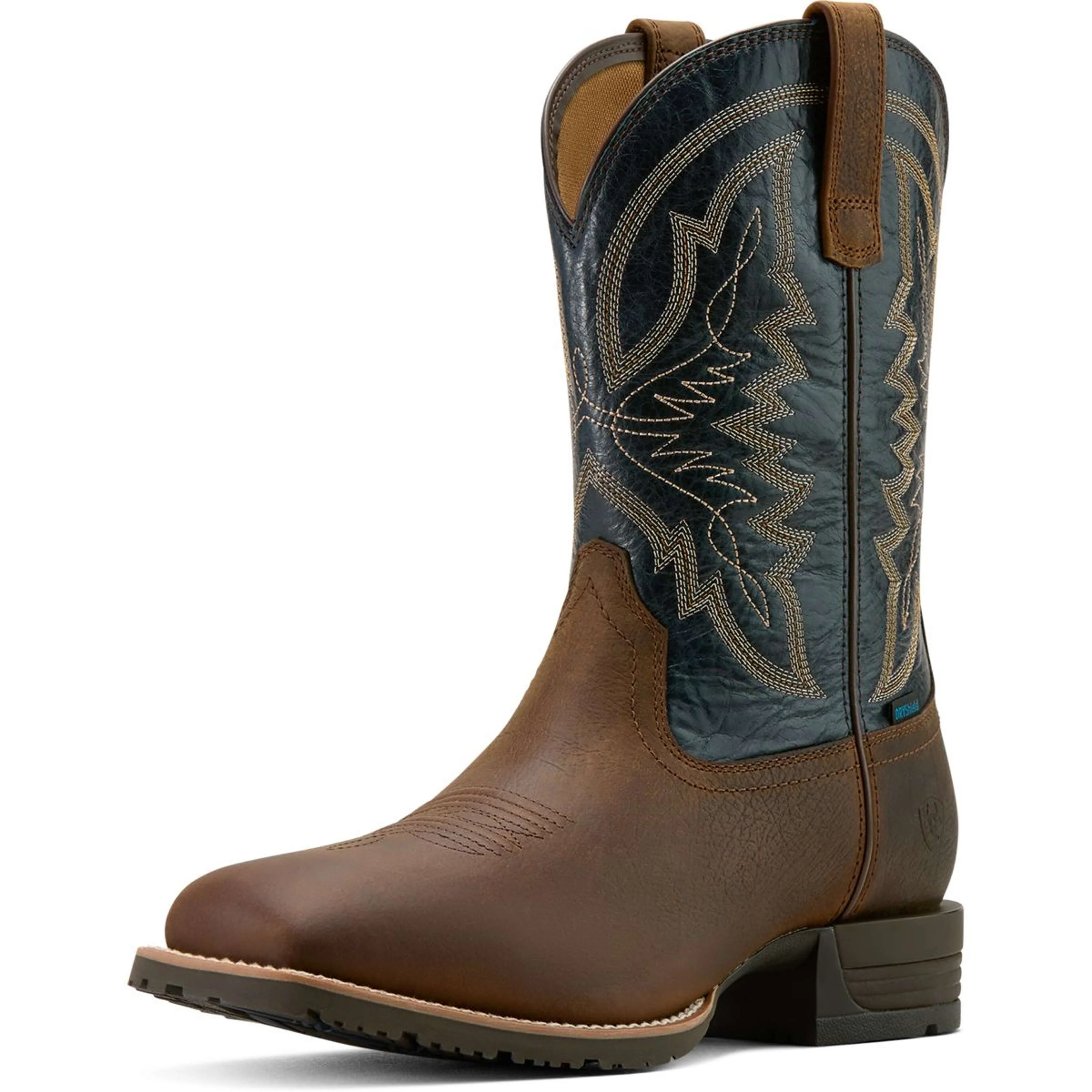 Ariat Stivali Western Hybrid Ranchwork H2O Uomini Tavern Taupe/Dark Denim