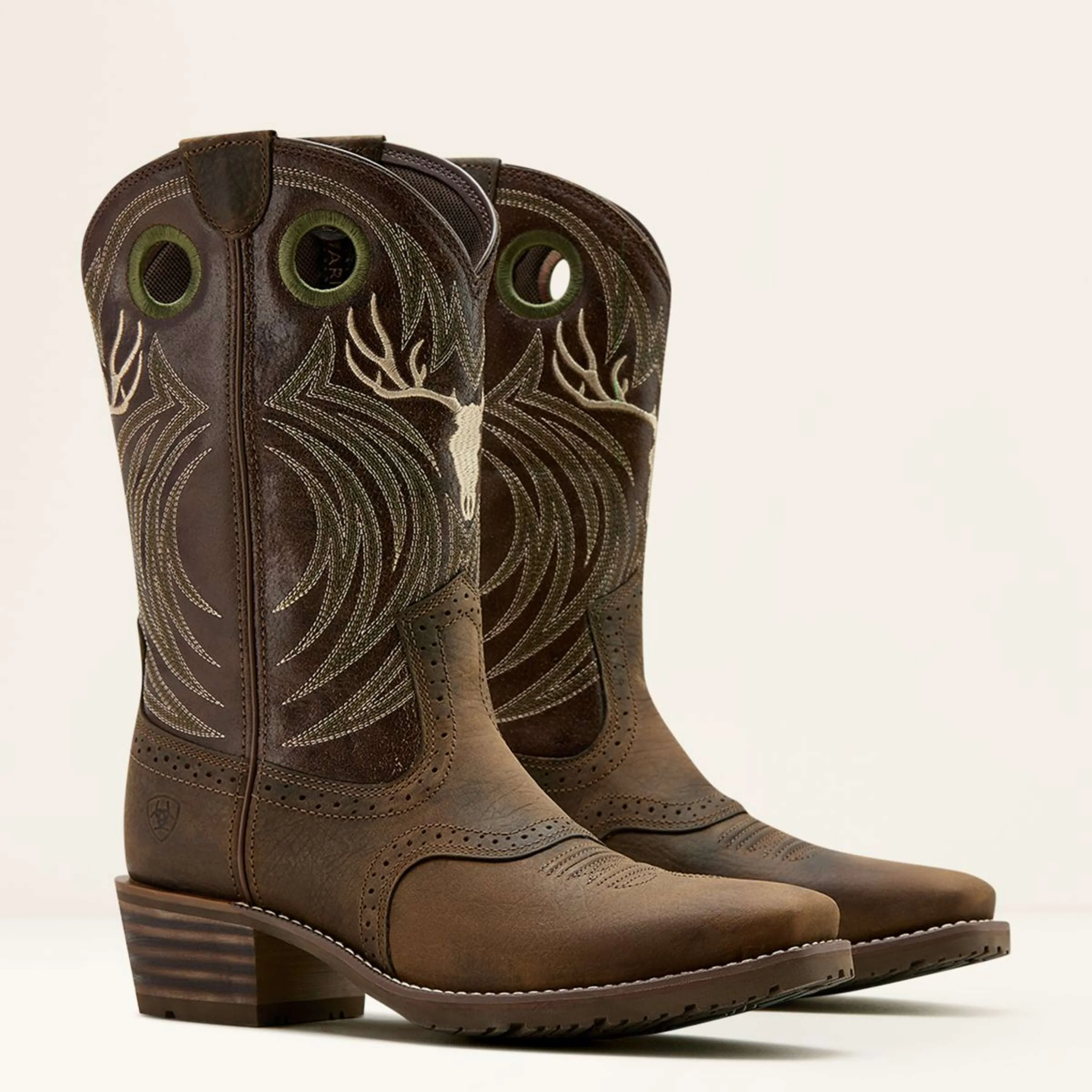 Ariat Stivali Western Hybrid Roughstock Antler Uomini Wild Taupe/Espresso - Image 3