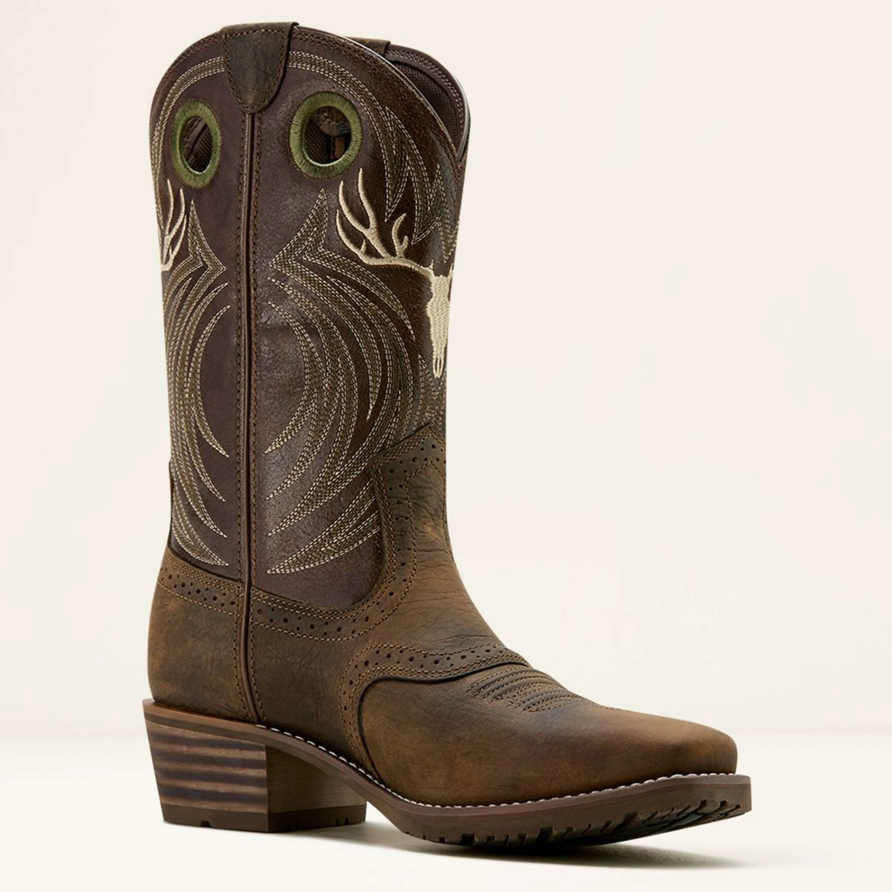 Ariat Stivali Western Hybrid Roughstock Antler Uomini Wild Taupe/Espresso - Image 4
