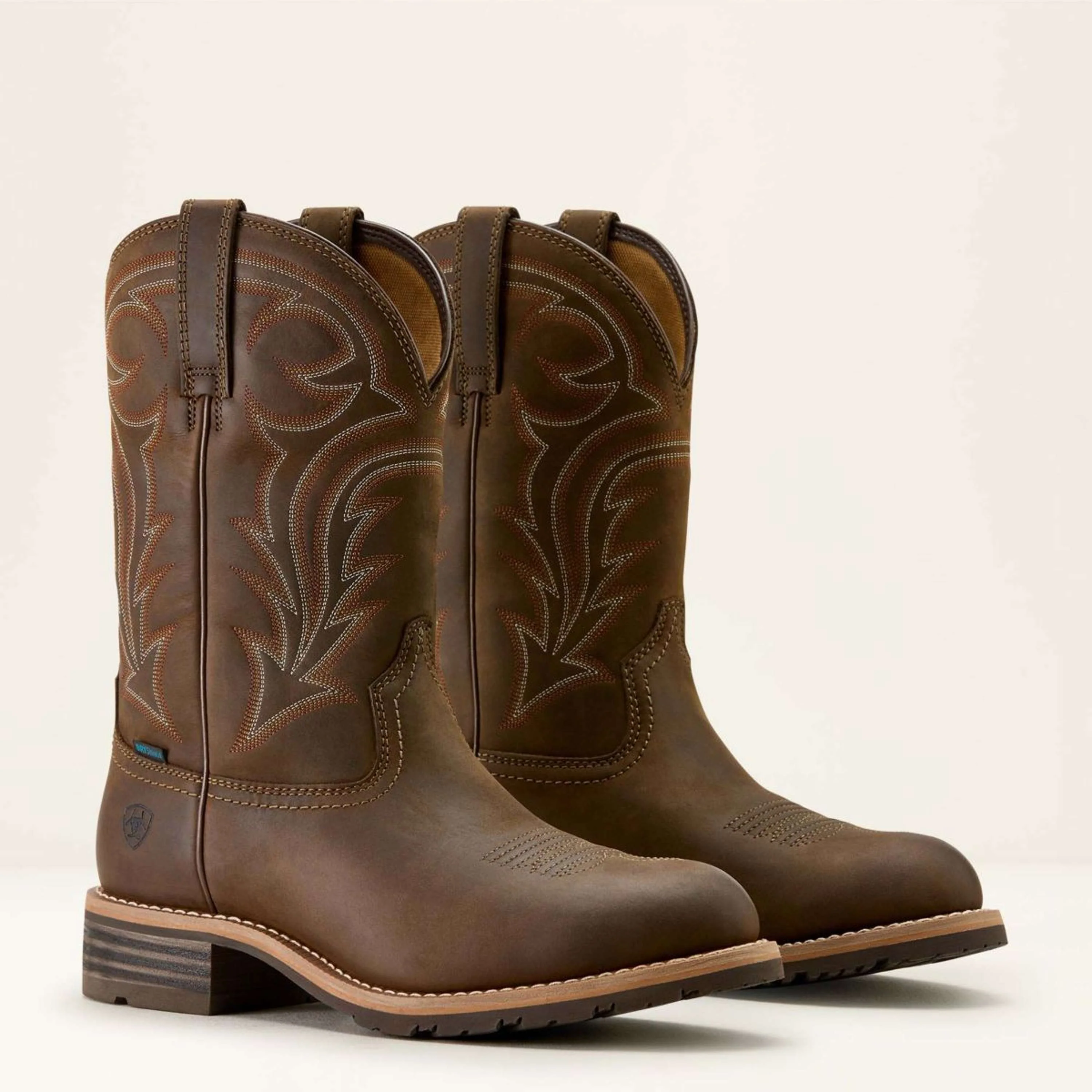 Ariat Stivali Western MNS Hybrid Rancher H2O Distressed Brown