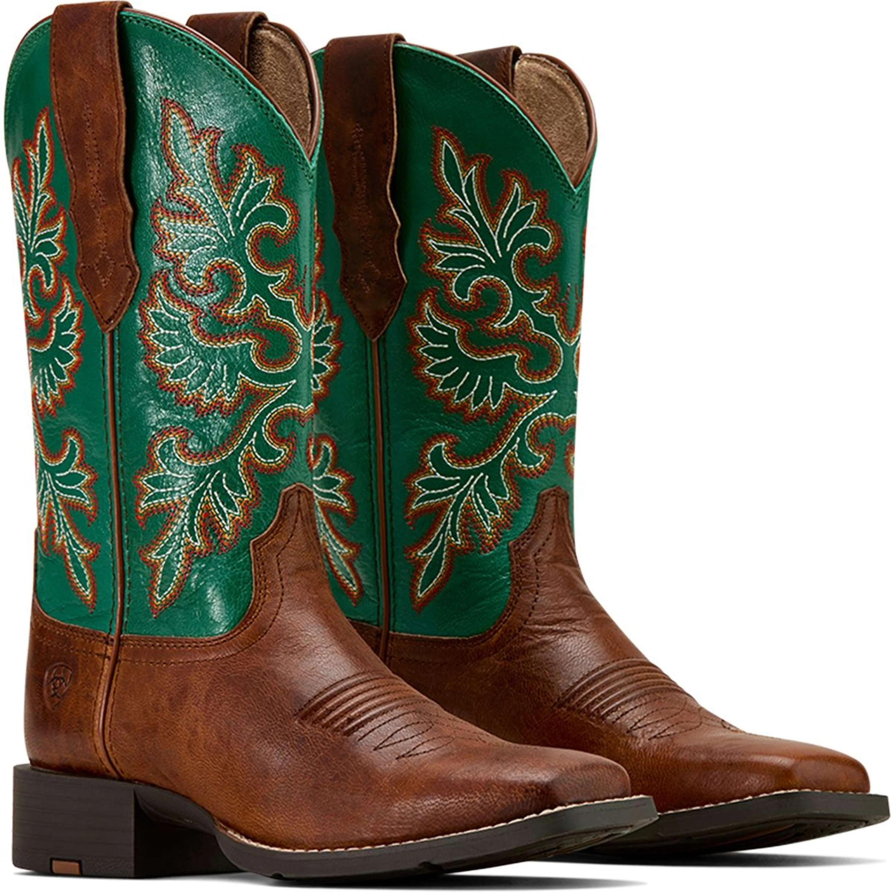 Ariat Stivali Western Round Up Stretchfit Donne Arizona Brown/Aged Jade - Image 5