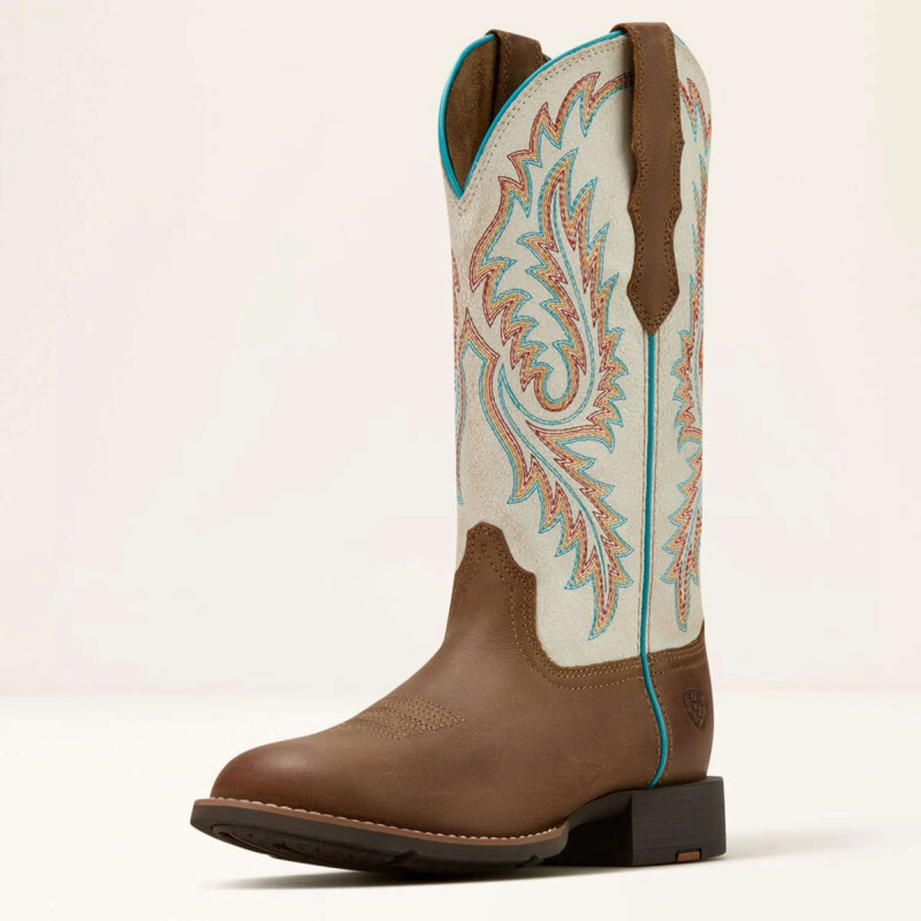 Ariat Stivali Western Round Up W Toe Donne Sandstorm/Distressed Ivory