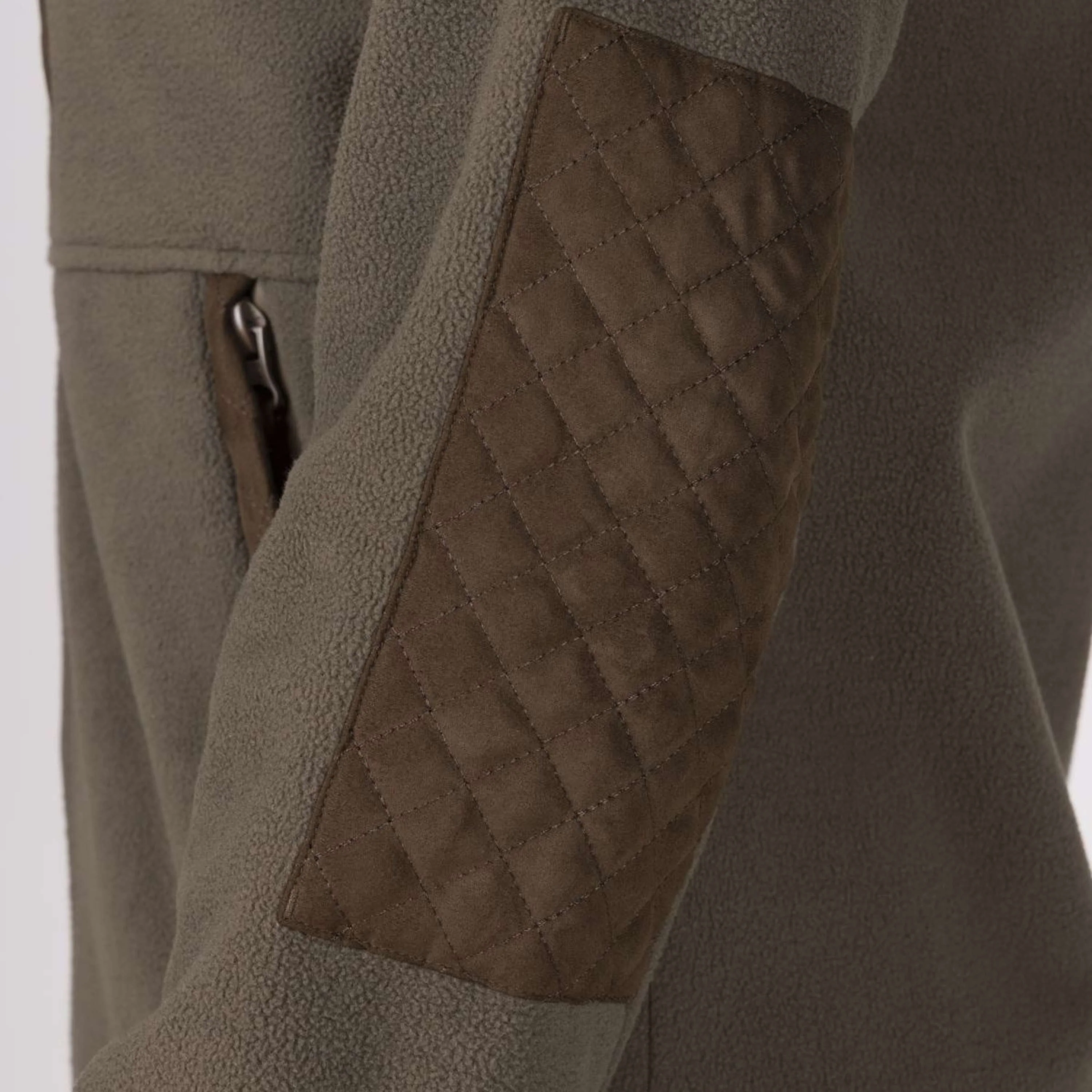 Aubrion by Shires Felpa con cappuccio e zip Heritage Fleece Oliva scura - Image 46