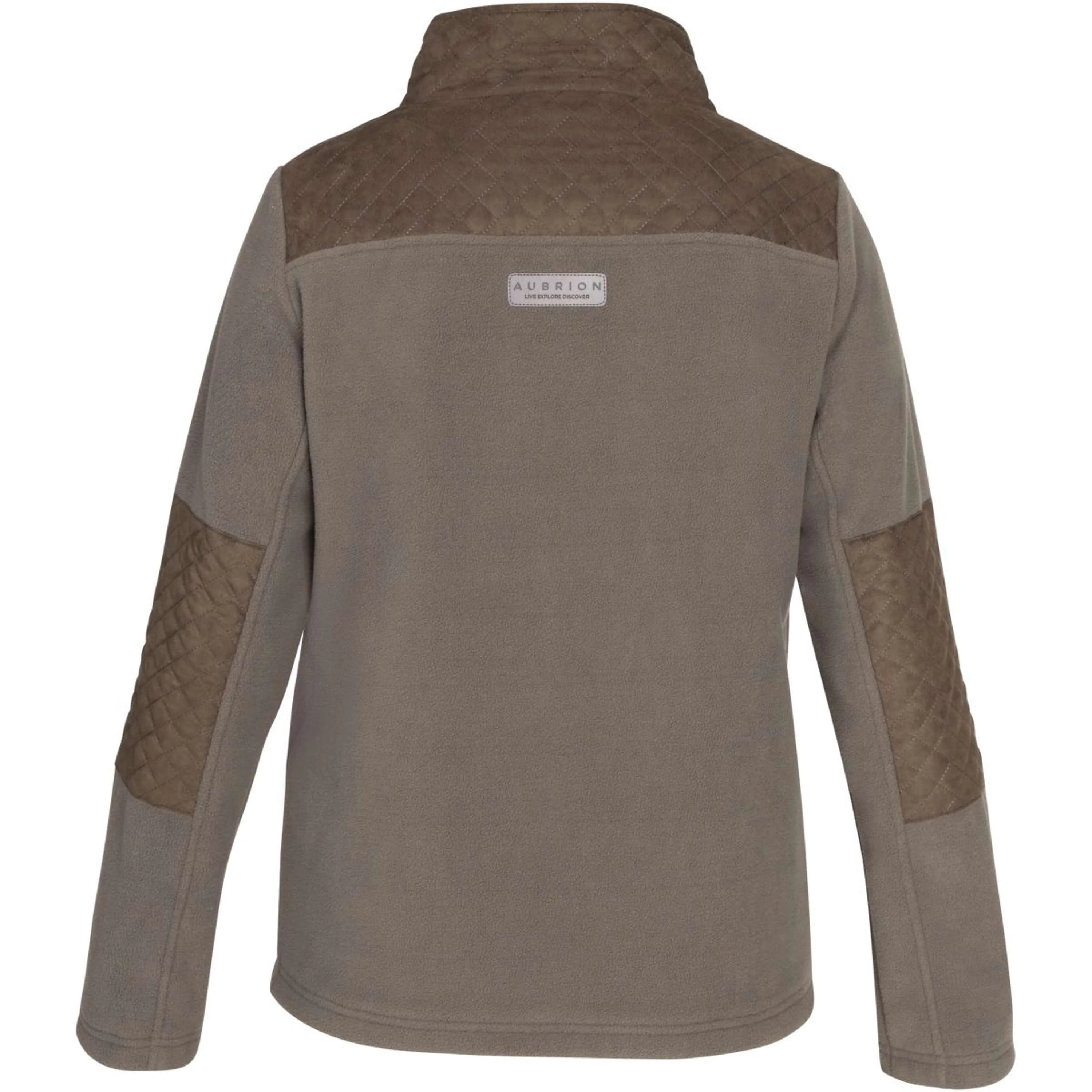 Aubrion by Shires Felpa con cappuccio e zip Heritage Fleece Oliva scura - Image 8