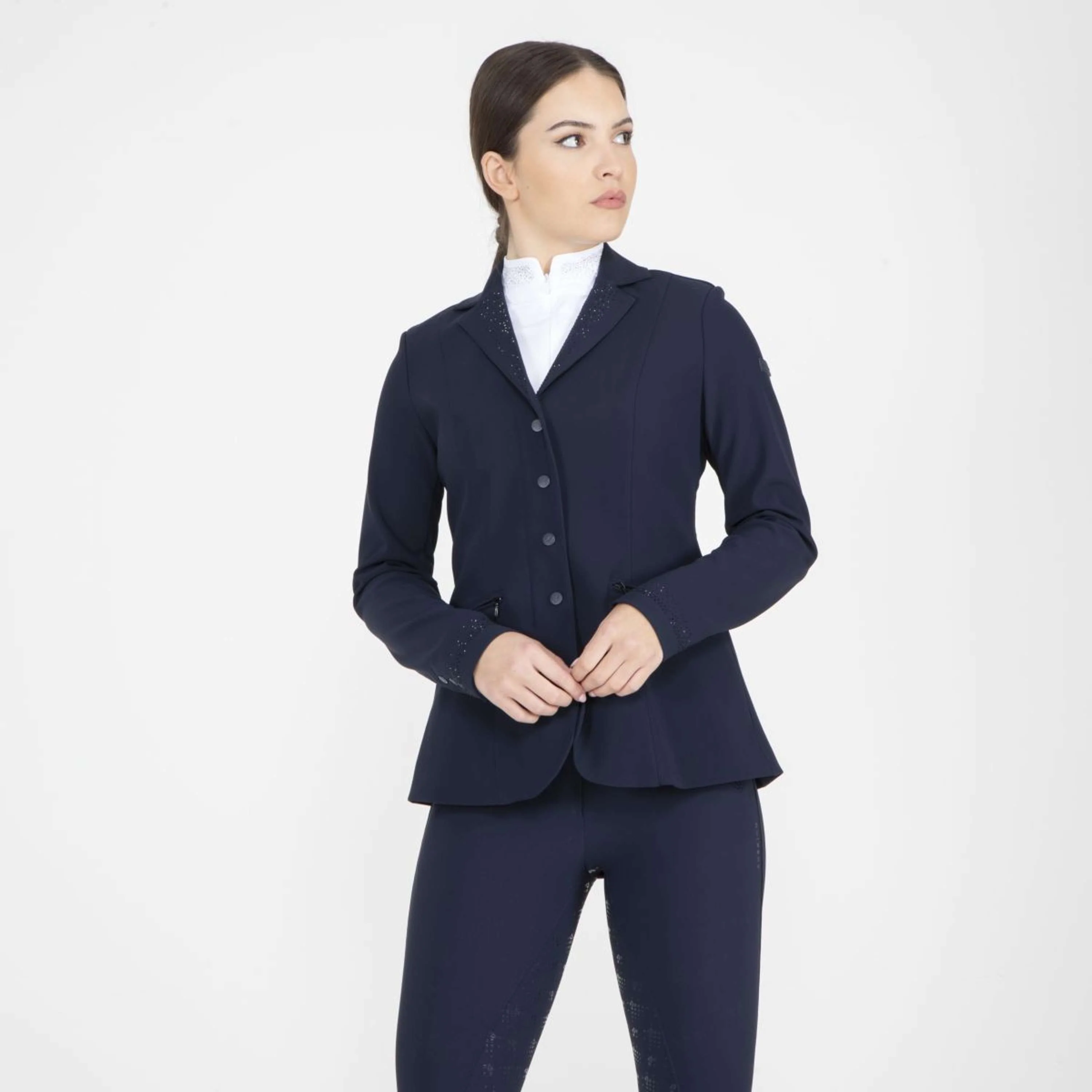 Aubrion by Shires Giacca da Competizione Optima GX Navy - Image 5