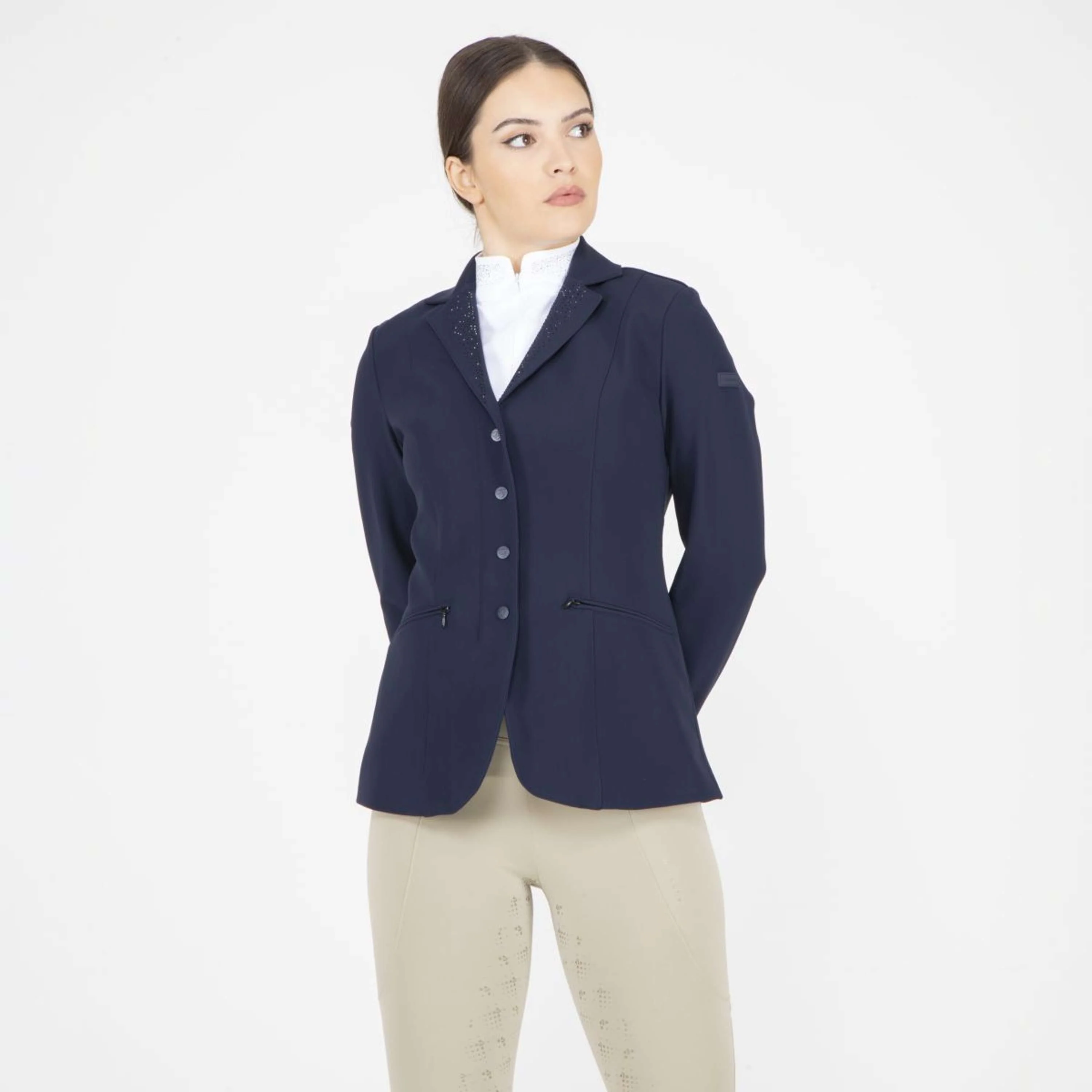 Aubrion by Shires Giacca da Competizione Optima GX Navy - Image 8