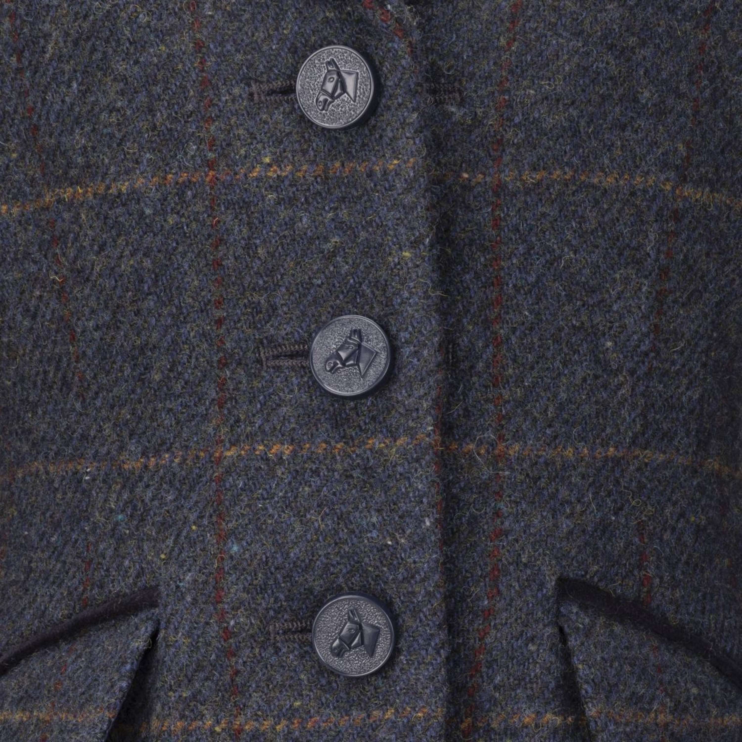Aubrion by Shires Giacca da Competizione Saratoga Bambini Juniper Navy Check - Image 6