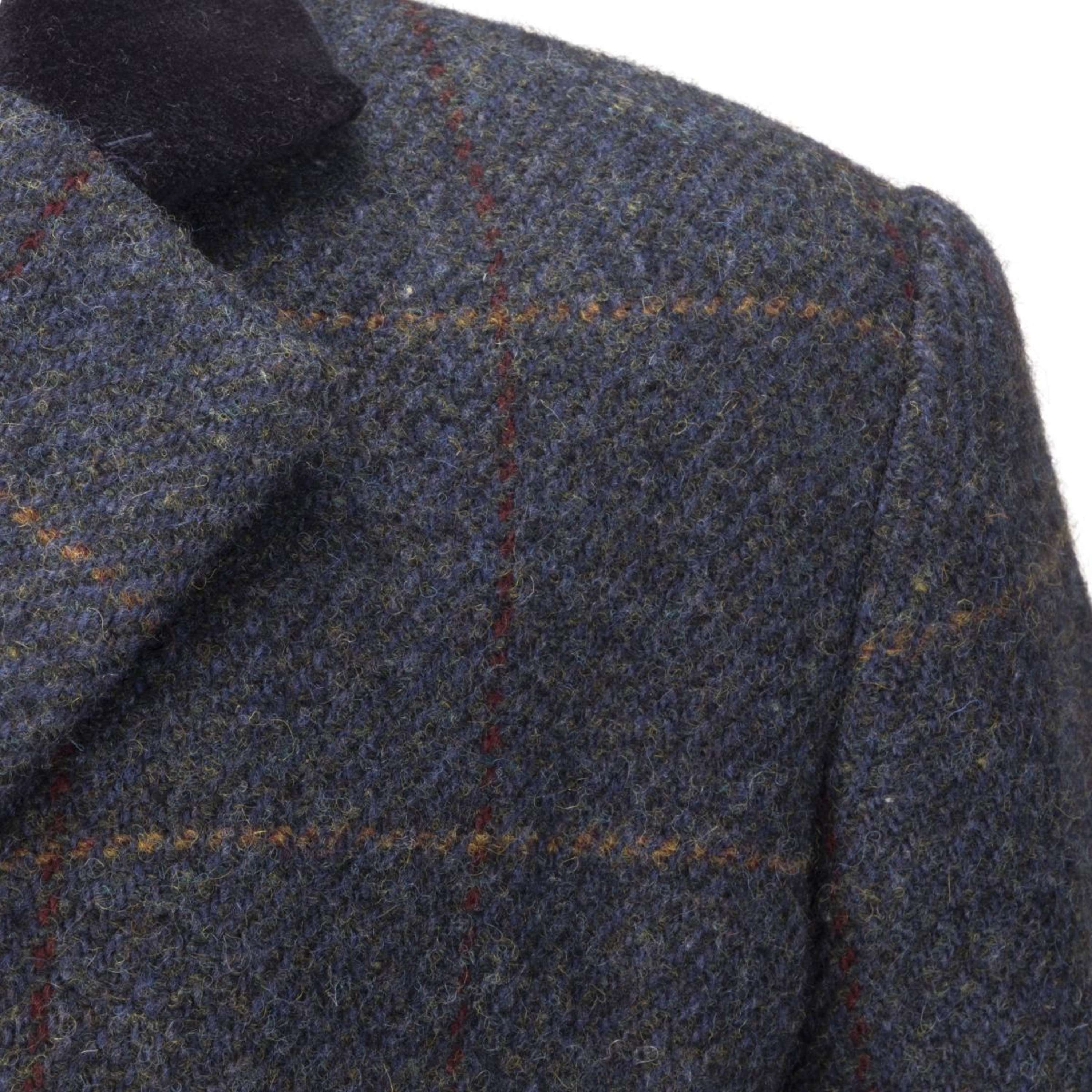 Aubrion by Shires Giacca da Competizione Saratoga Bambini Juniper Navy Check - Image 8