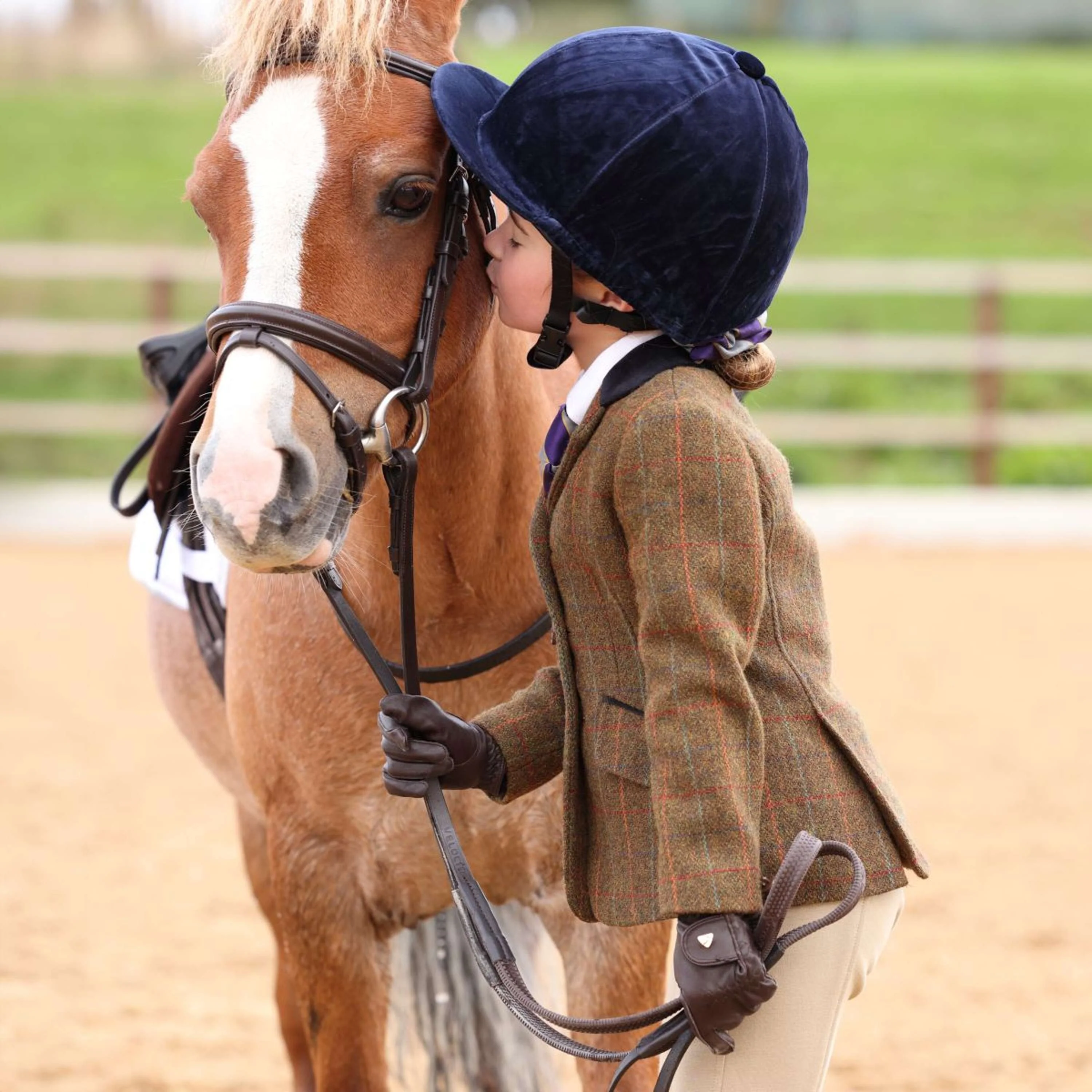 Aubrion by Shires Giacca da Competizione Saratoga Bambini Ruggine Check - Image 7
