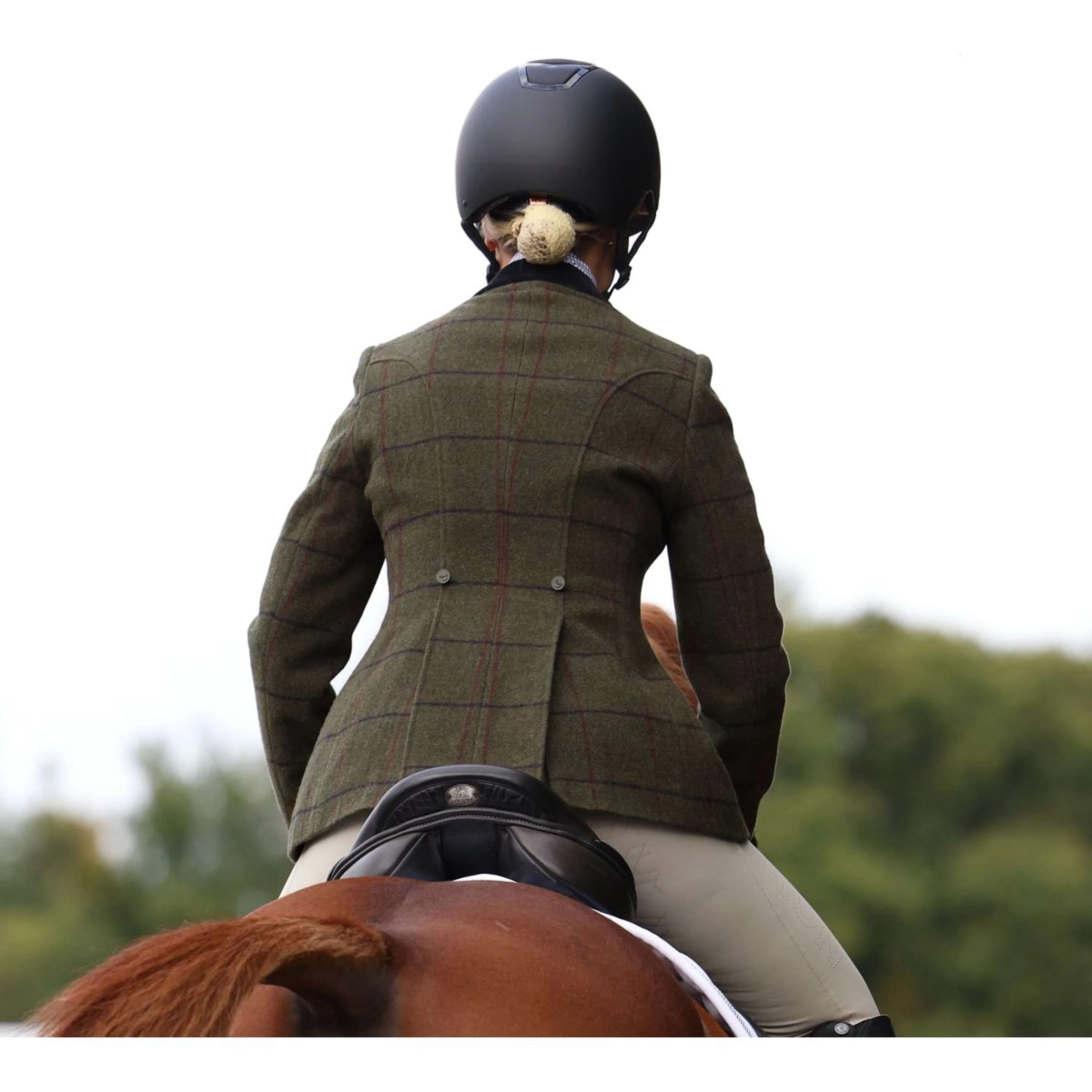 Aubrion by Shires Giacca da Competizione Saratoga Spruce Verde Check - Image 5