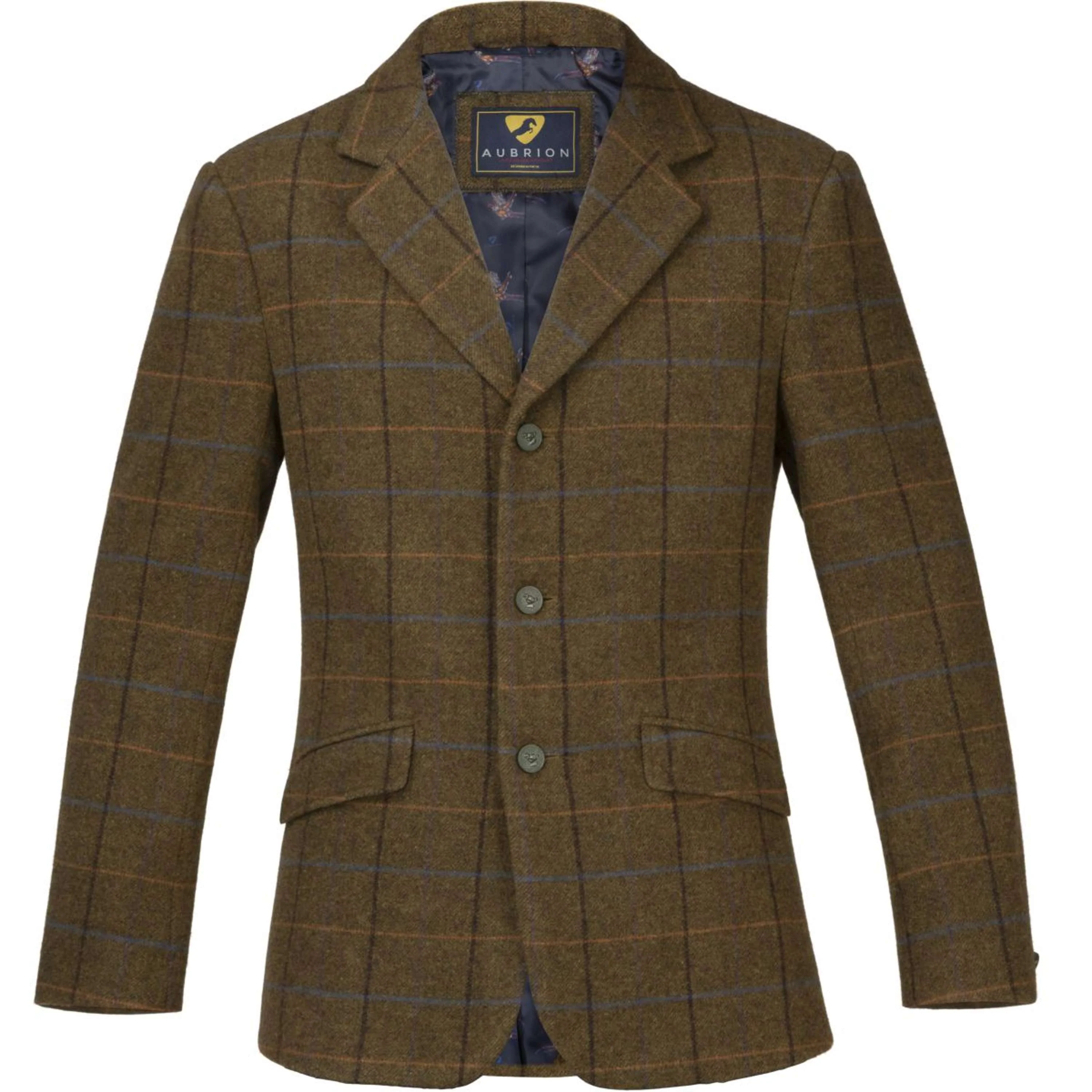 Aubrion by Shires Giacca da Competizione Saratoga Uomini Rovere Marrone Check