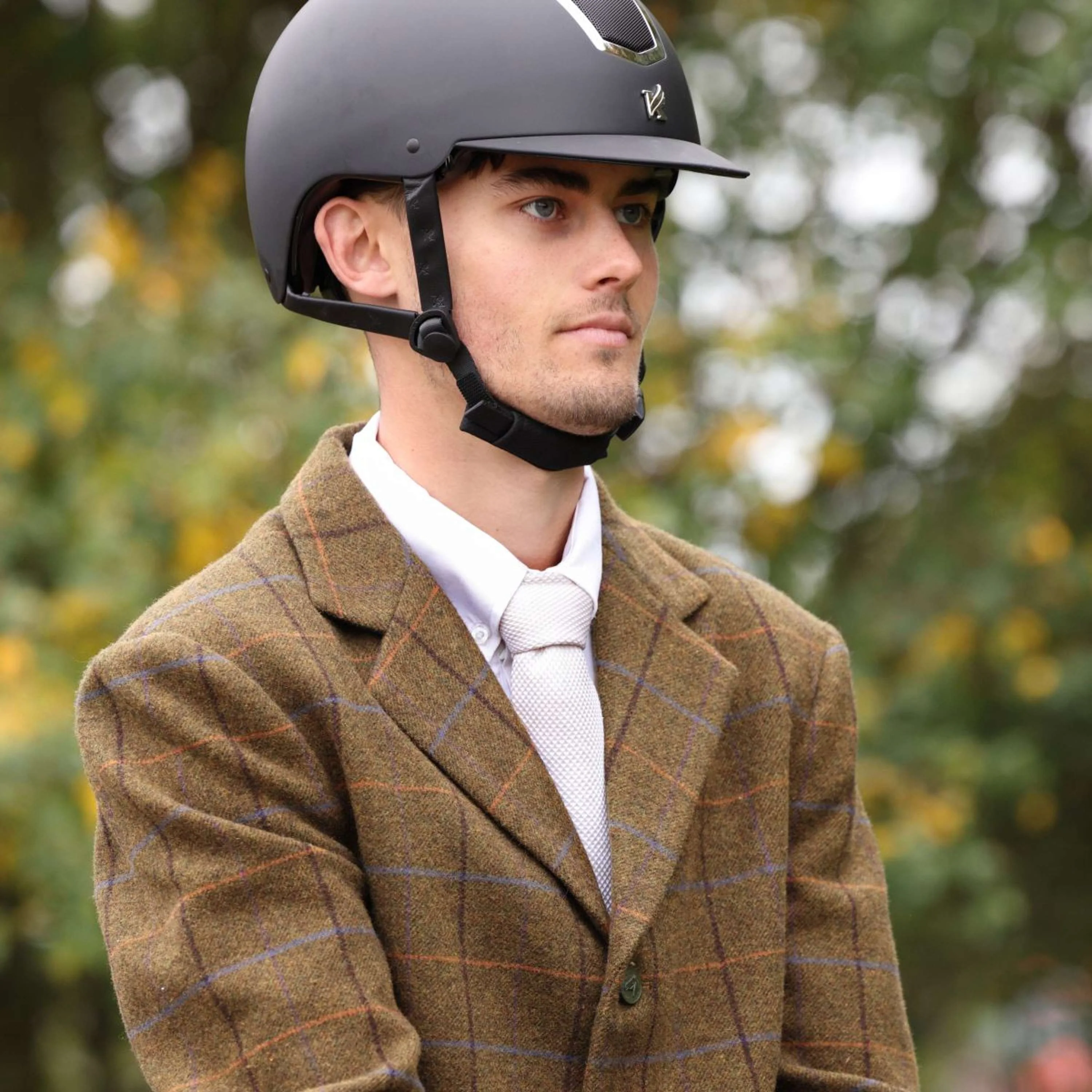 Aubrion by Shires Giacca da Competizione Saratoga Uomini Rovere Marrone Check - Image 11