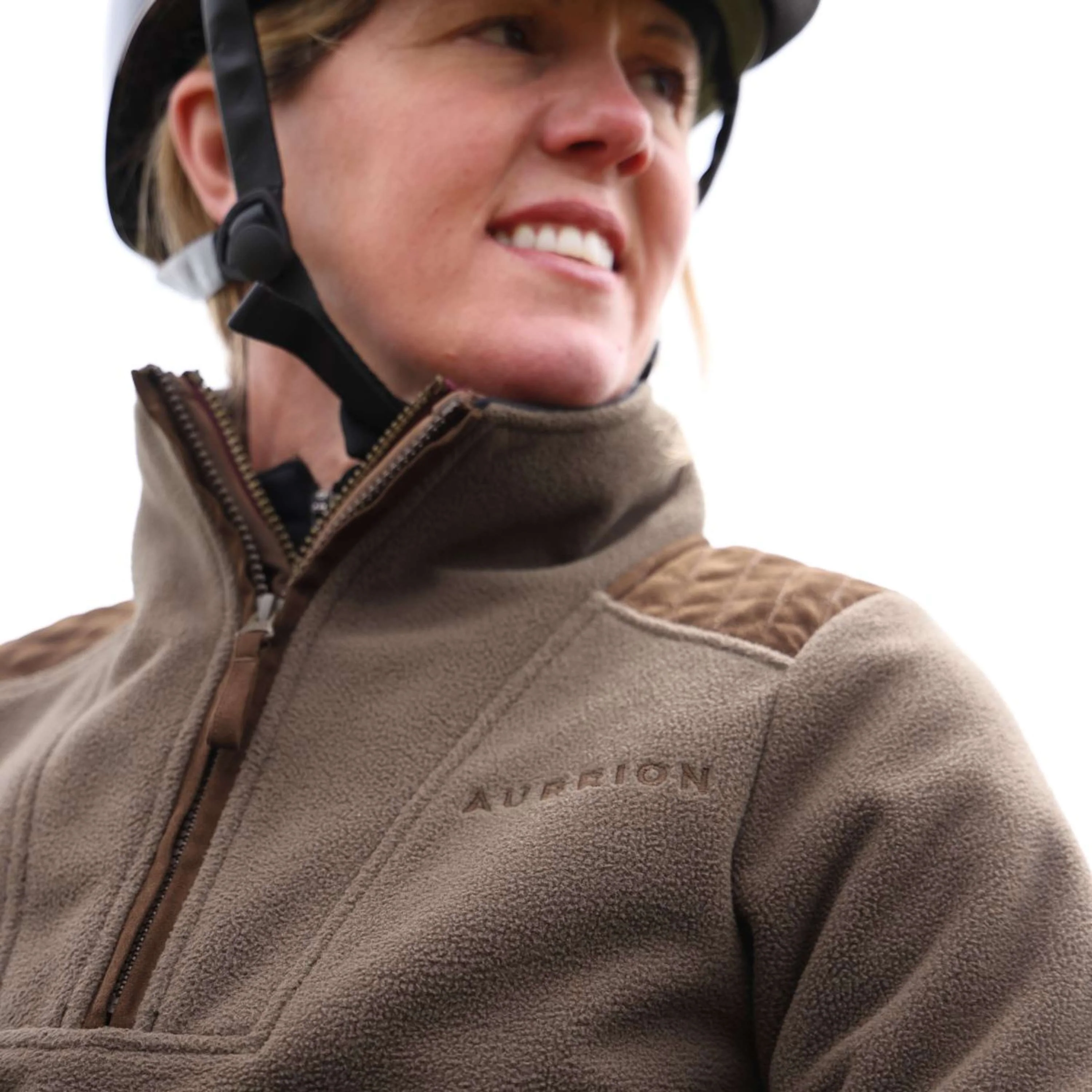 Aubrion by Shires Maglione Heritage Fleece Oliva scura - Image 10