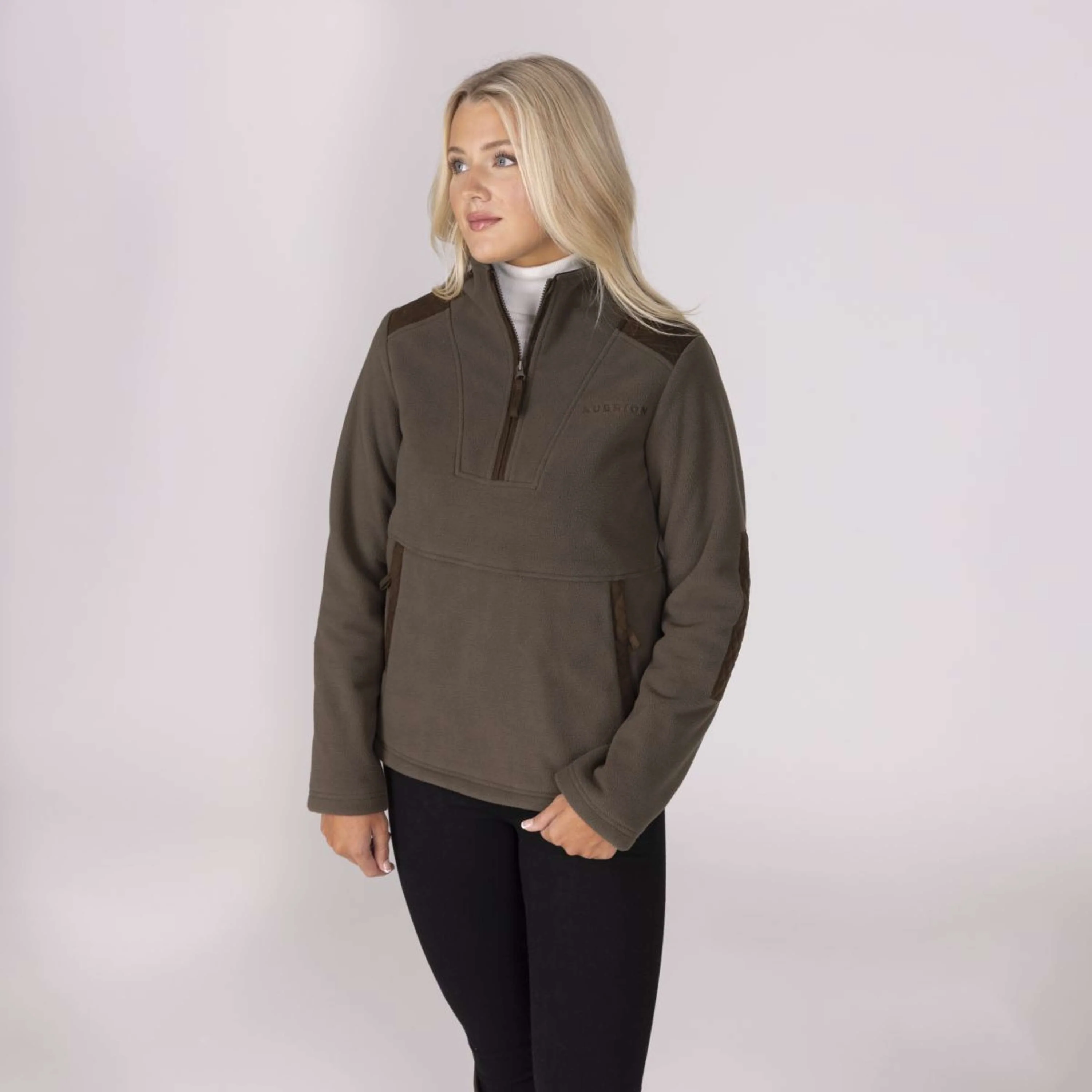 Aubrion by Shires Maglione Heritage Fleece Oliva scura - Image 33