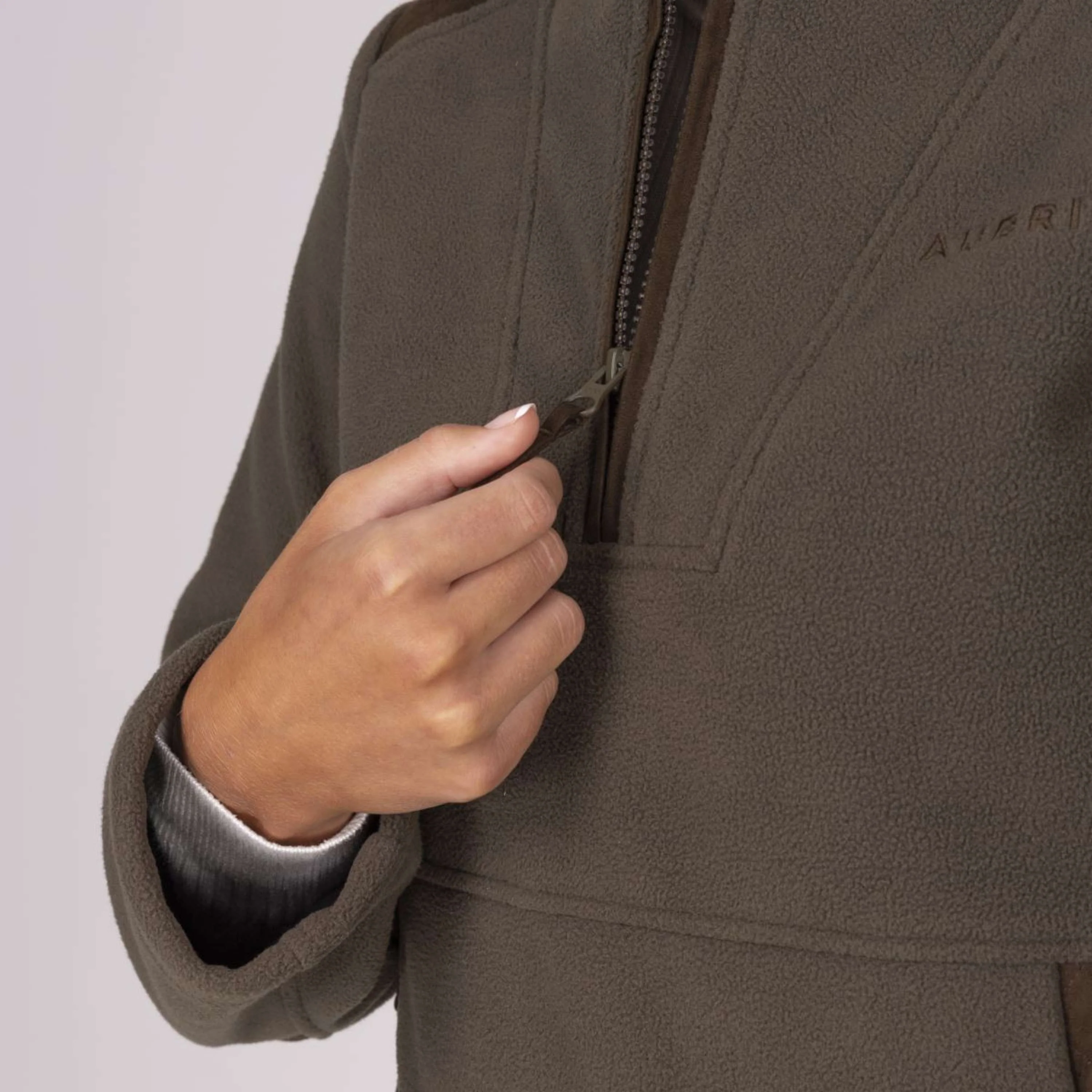 Aubrion by Shires Maglione Heritage Fleece Oliva scura - Image 39