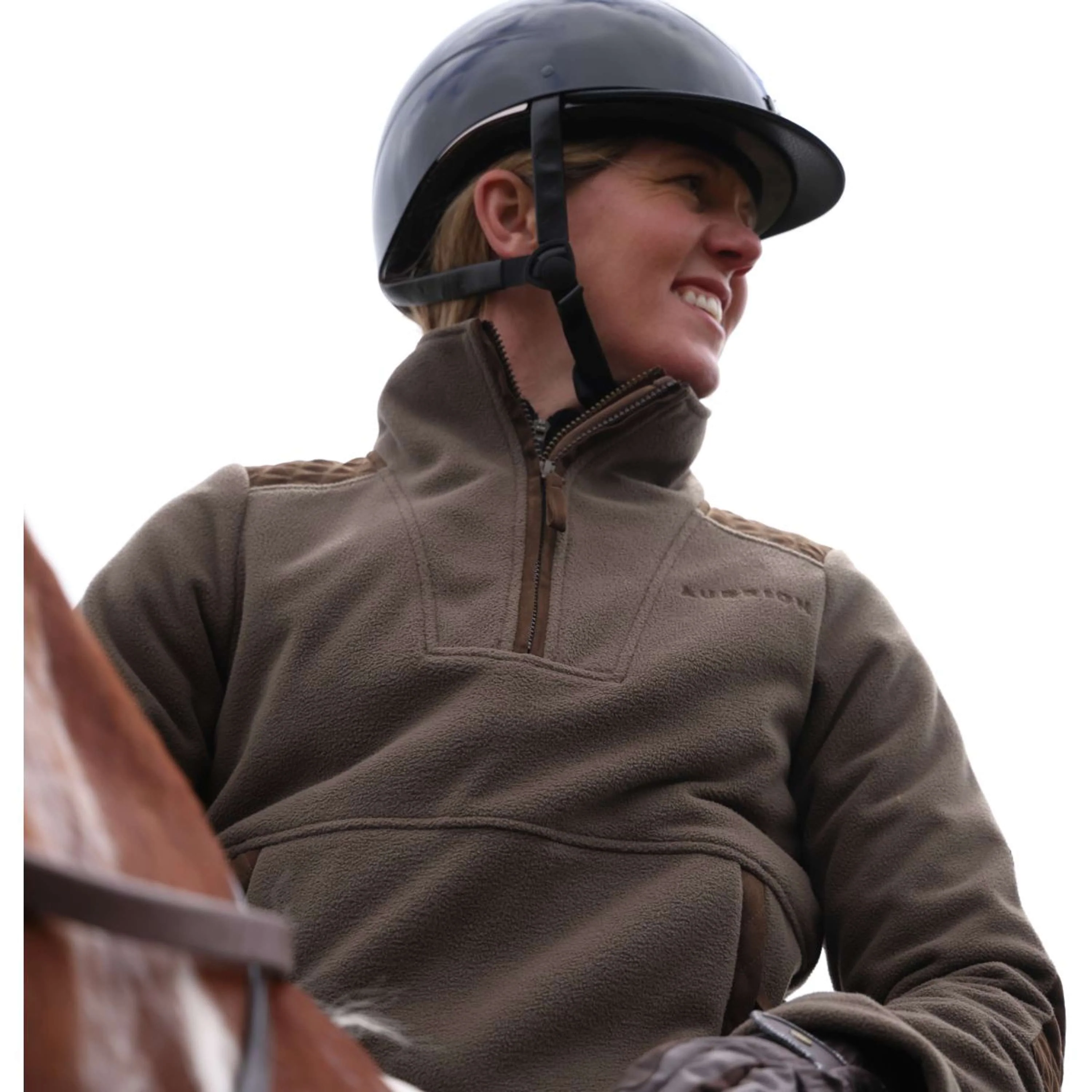 Aubrion by Shires Maglione Heritage Fleece Oliva scura - Image 51