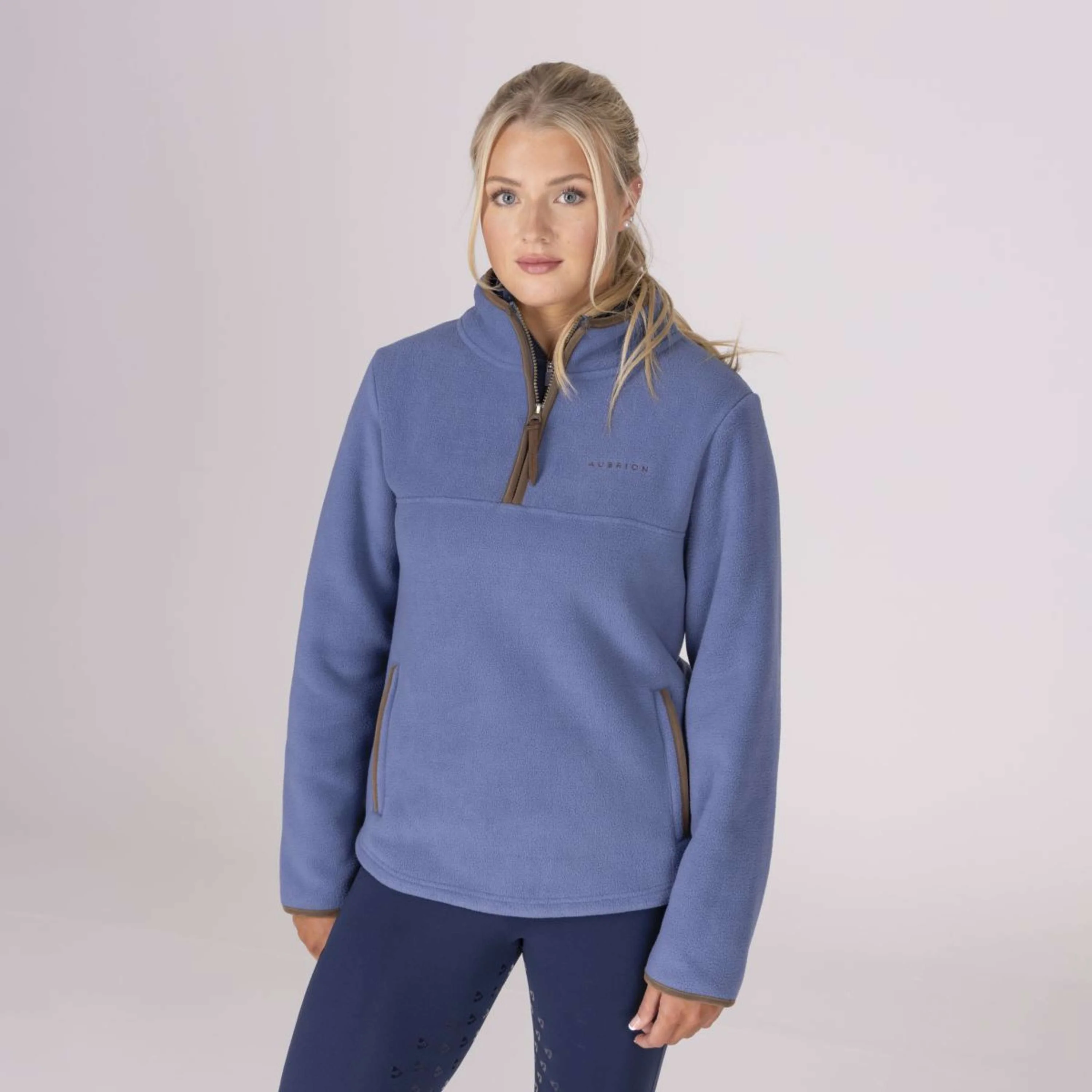 Aubrion by Shires Maglione Original Fleece Blu - Image 21