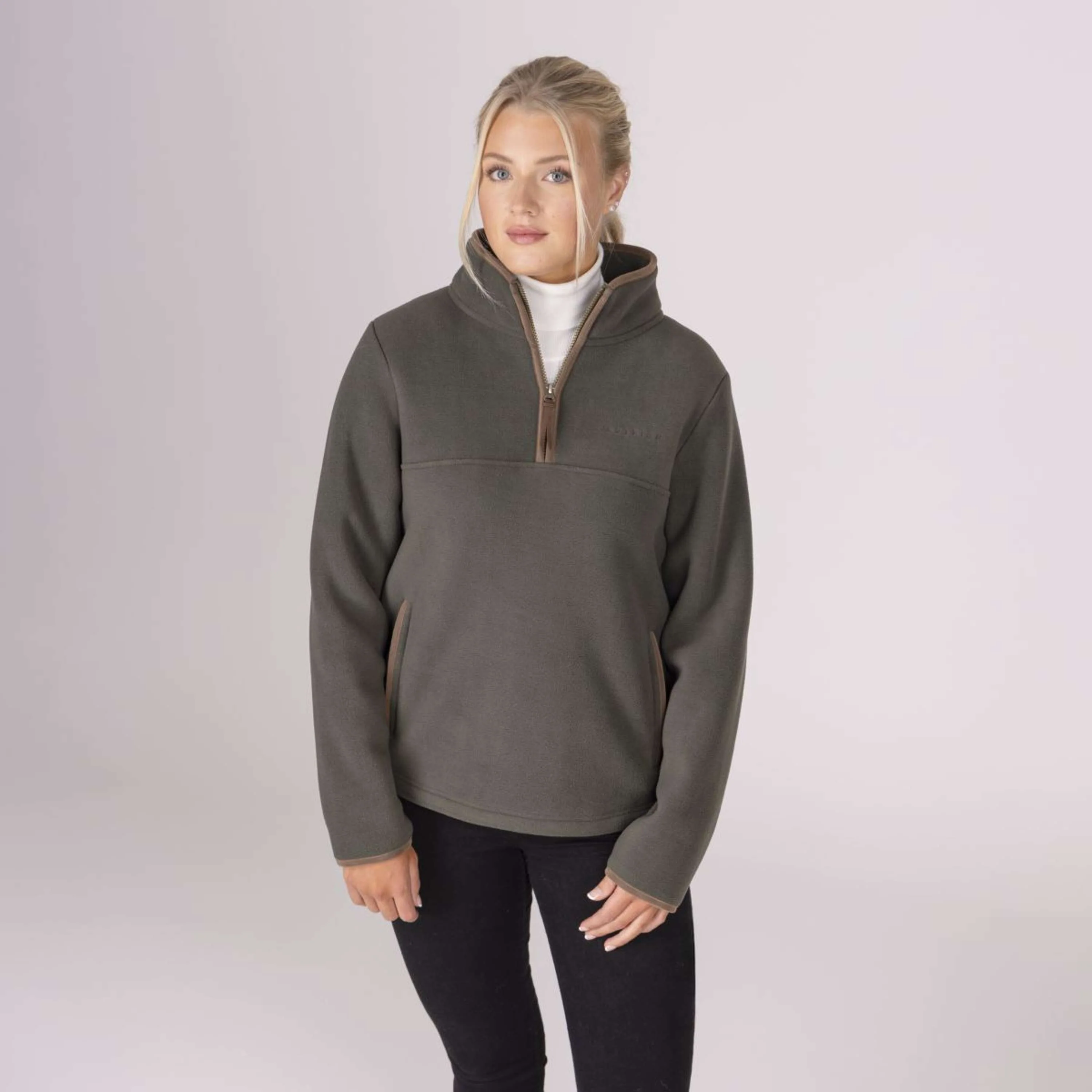 Aubrion by Shires Maglione Original Fleece Verde - Image 18