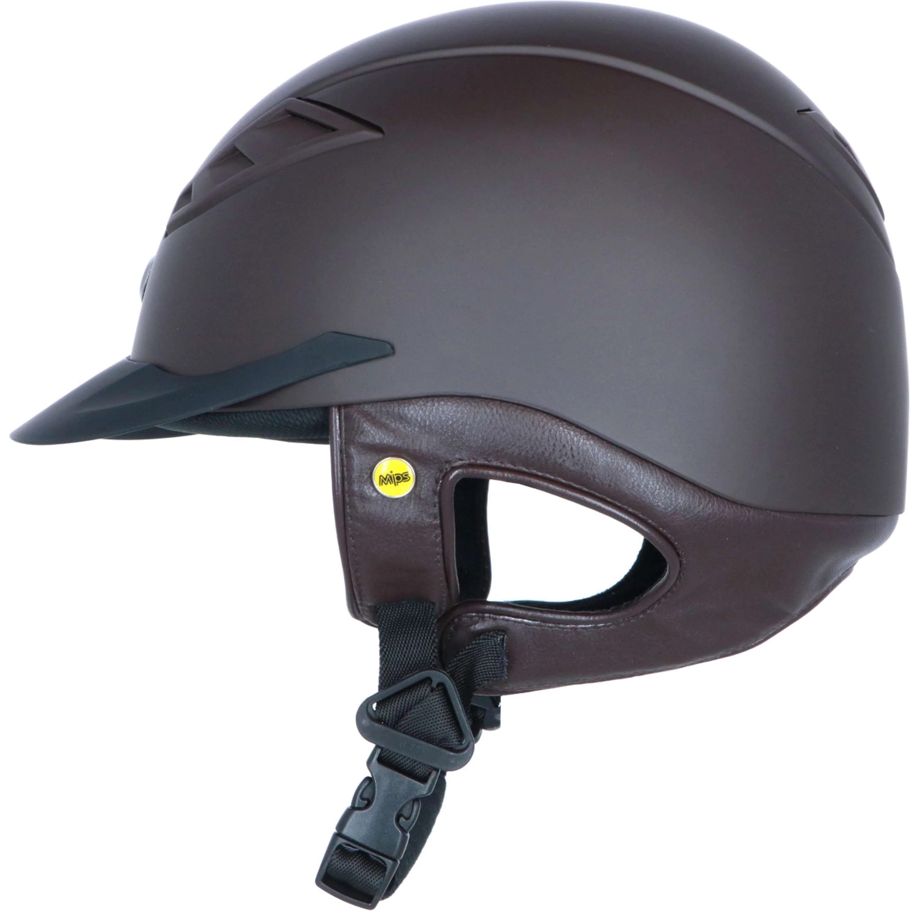 Back on Track Casco da equitazione EQ3 Lynx Smooth Top Mips Marrone - Image 2