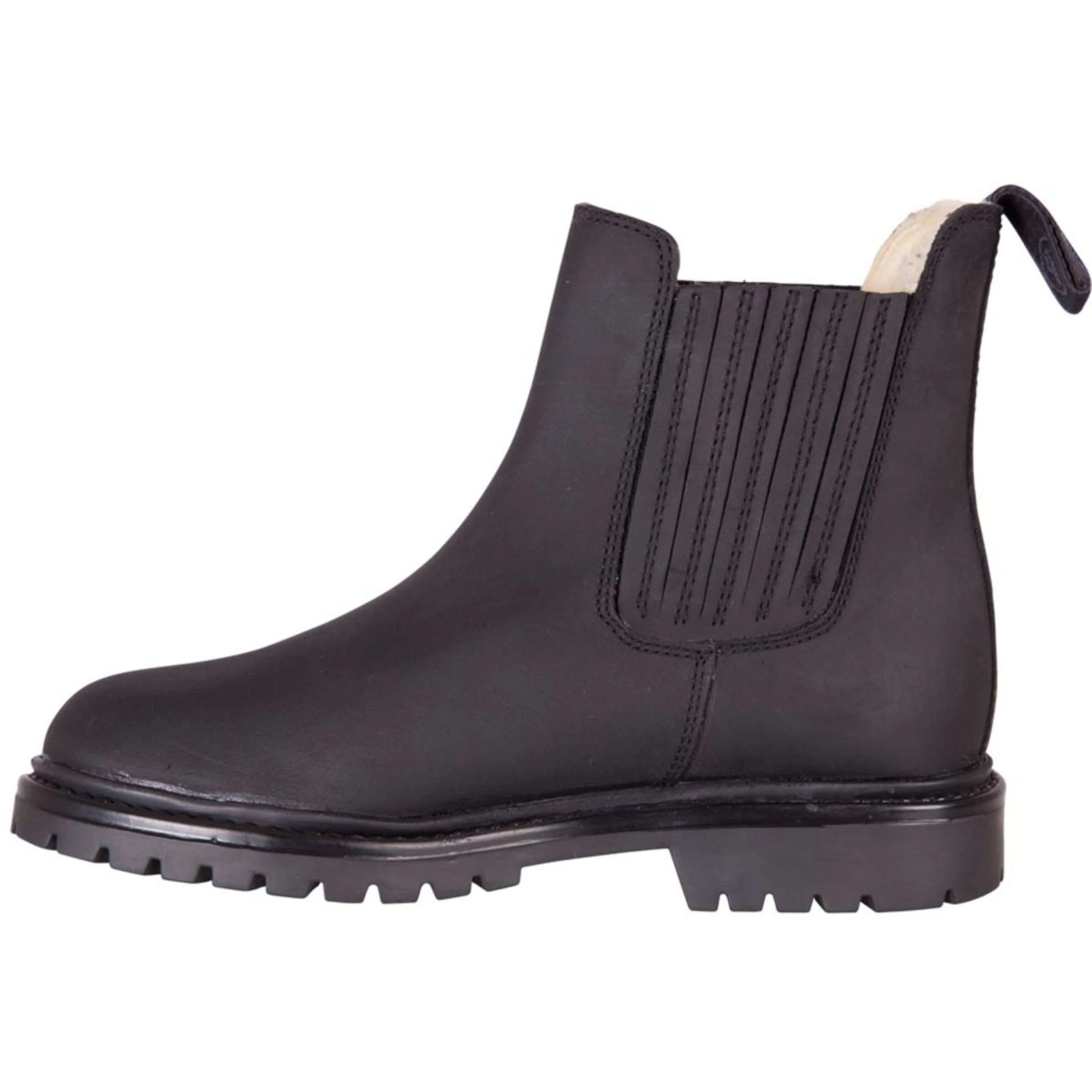 BR Jodhpurs Alaska II Nubuck con suola in gomma invernali Nero - Image 2