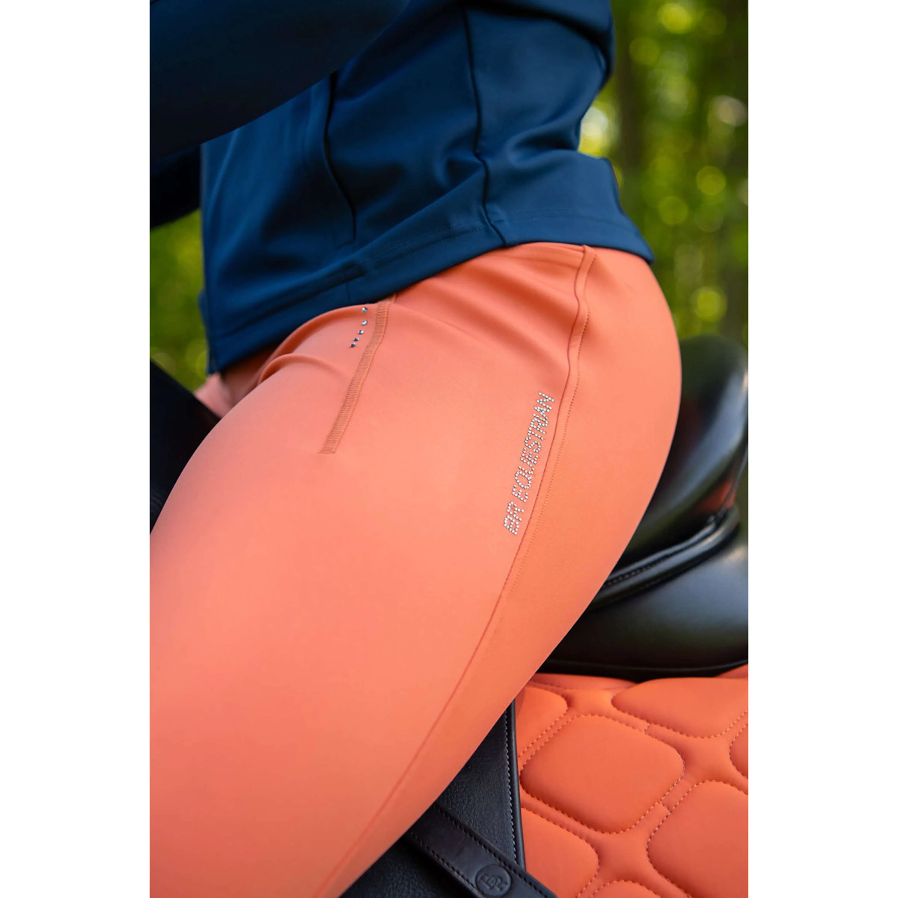 BR Leggings da Equitazione Kimore Full Grip Mecca Orange - Image 2