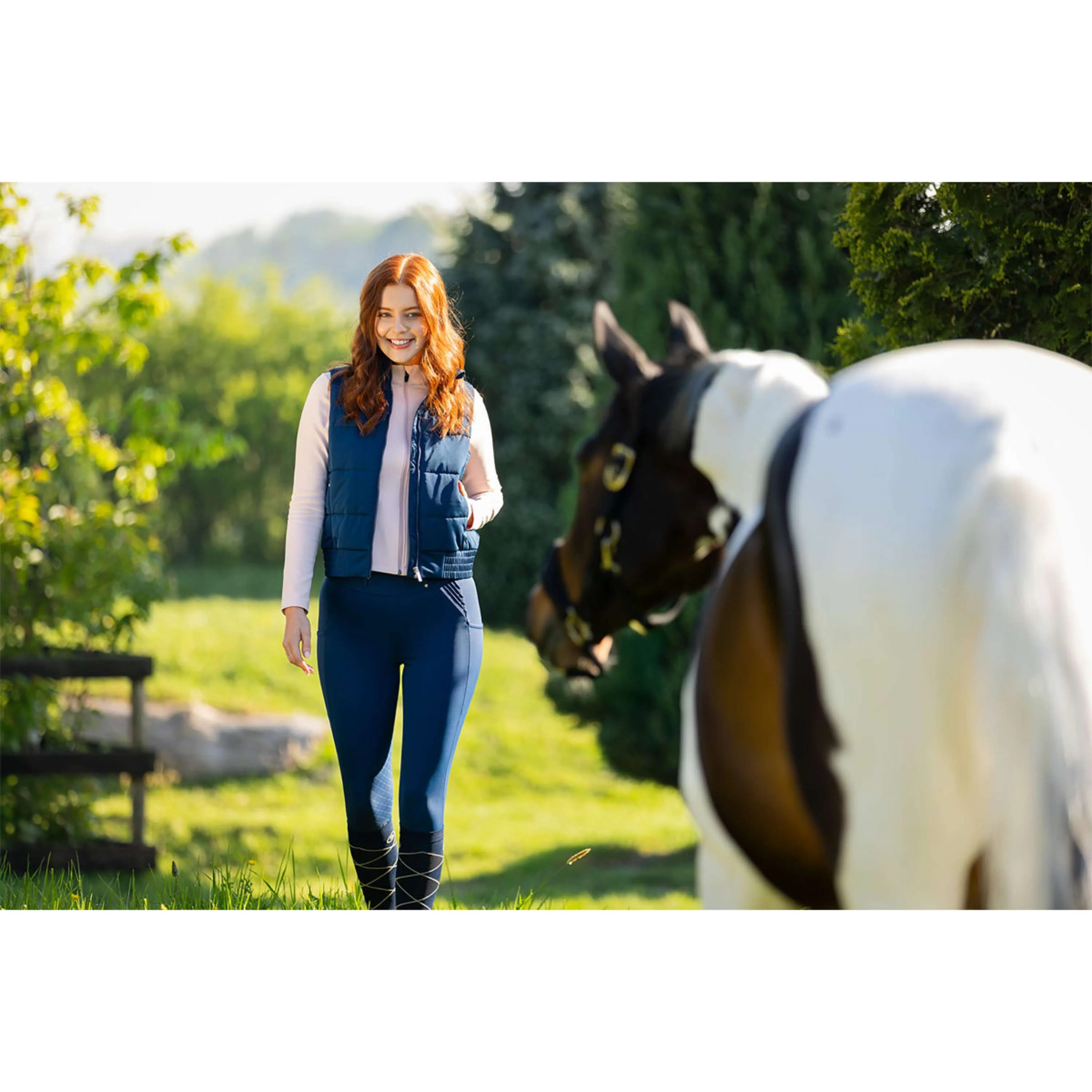 BR Leggings da Equitazione Krista Full Grip Pageant Blue - Image 2