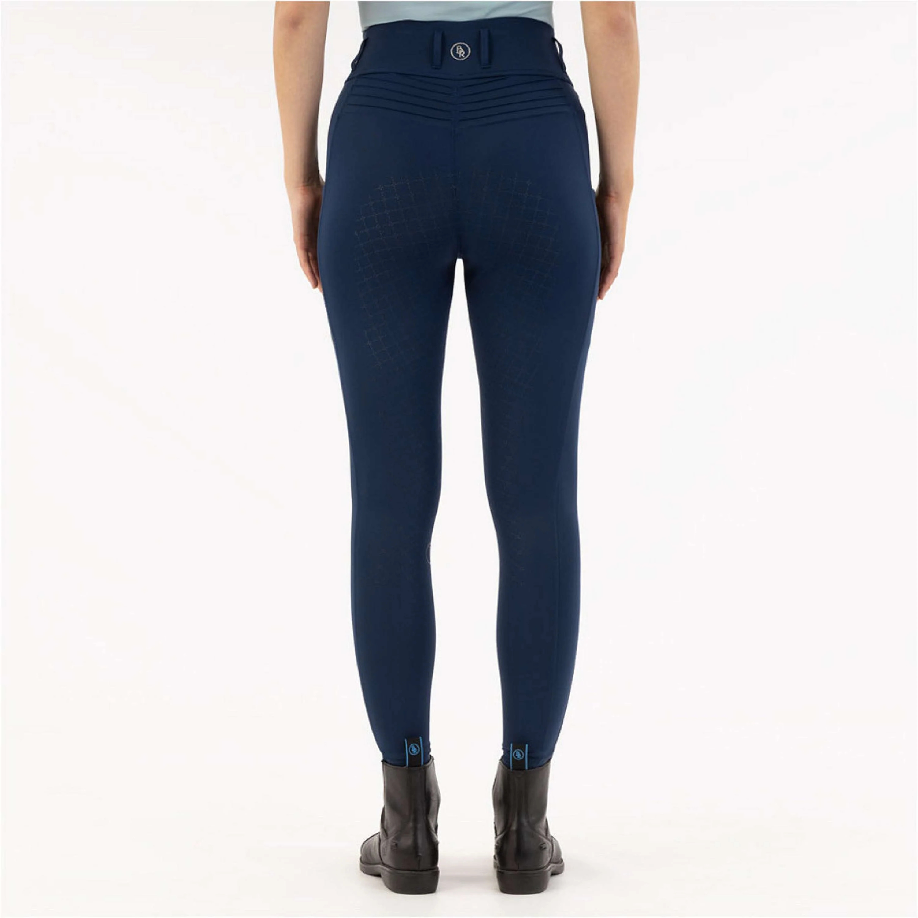 BR Leggings da Equitazione Krista Full Grip Pageant Blue - Image 3
