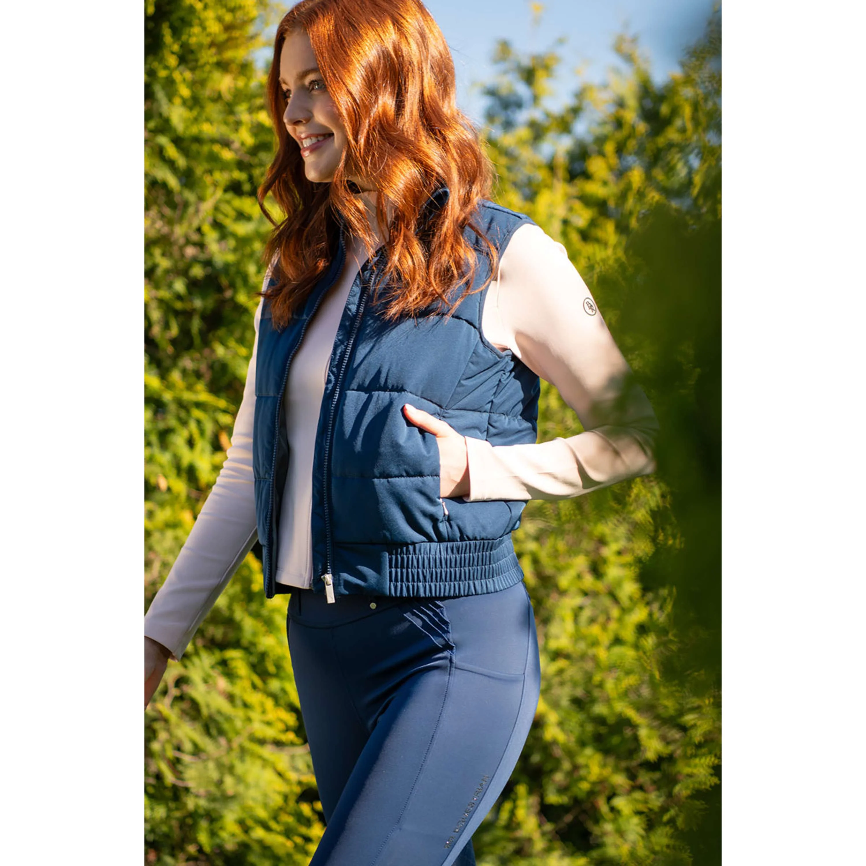 BR Leggings da Equitazione Krista Full Grip Pageant Blue - Image 5