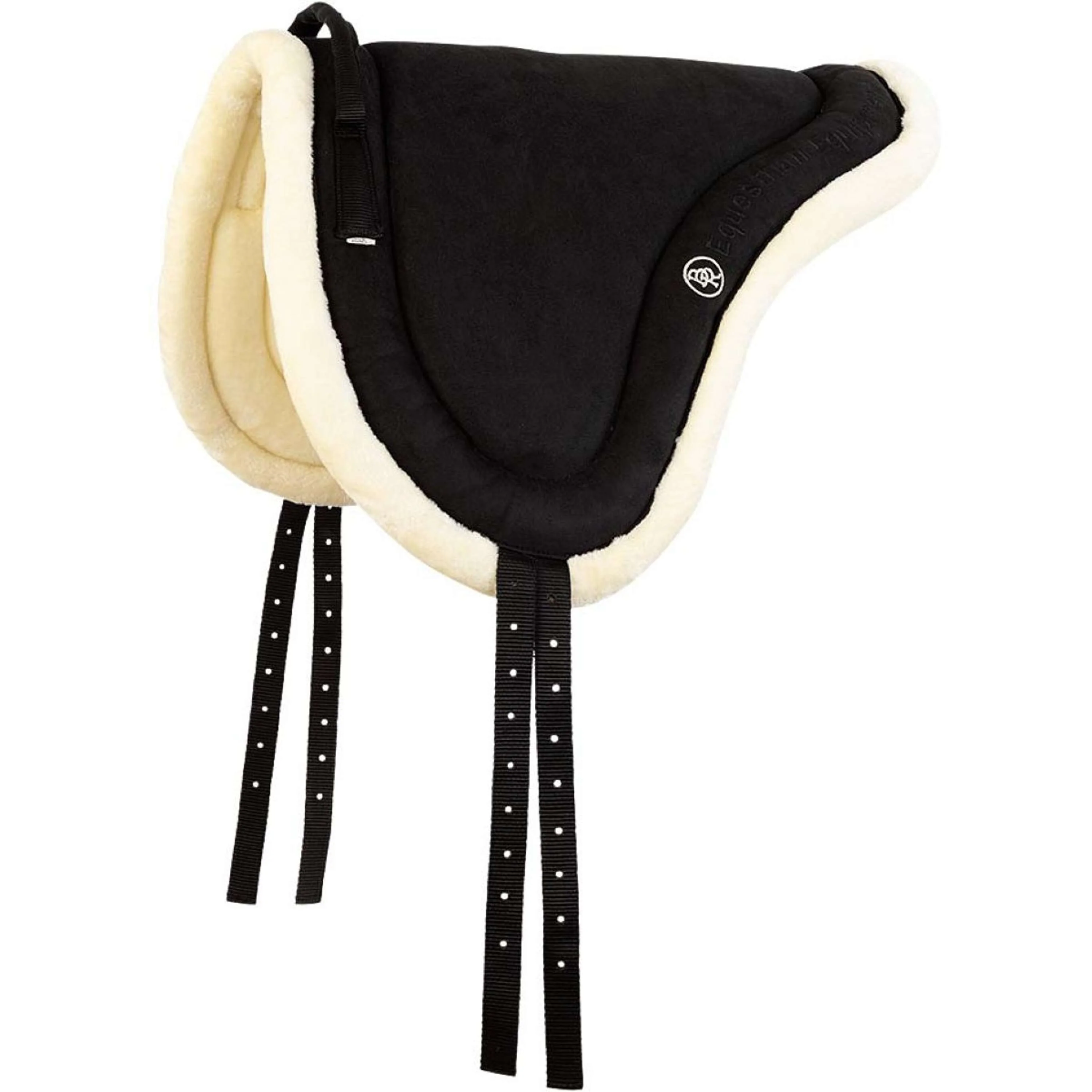 BR Bareback Pad Artificial Fur Nero