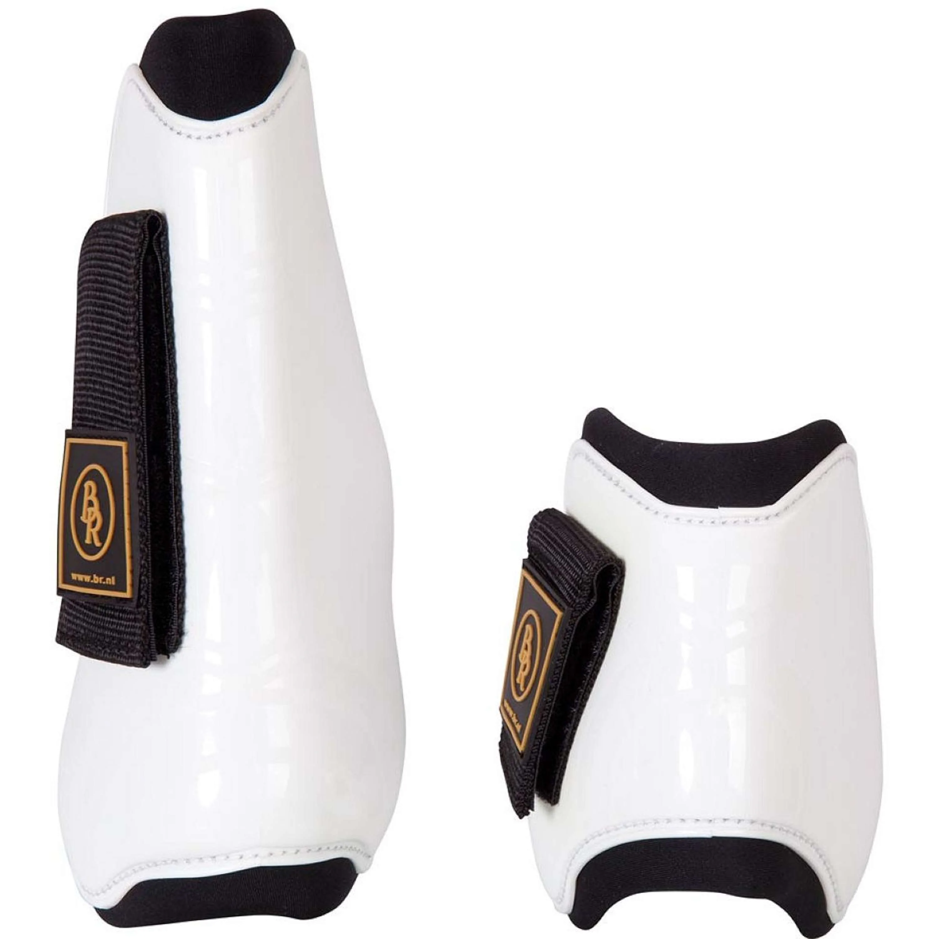 BR Set di Parastinchi e Paracolpi Pro Tech Pu Neoprene Bianco - Image 2