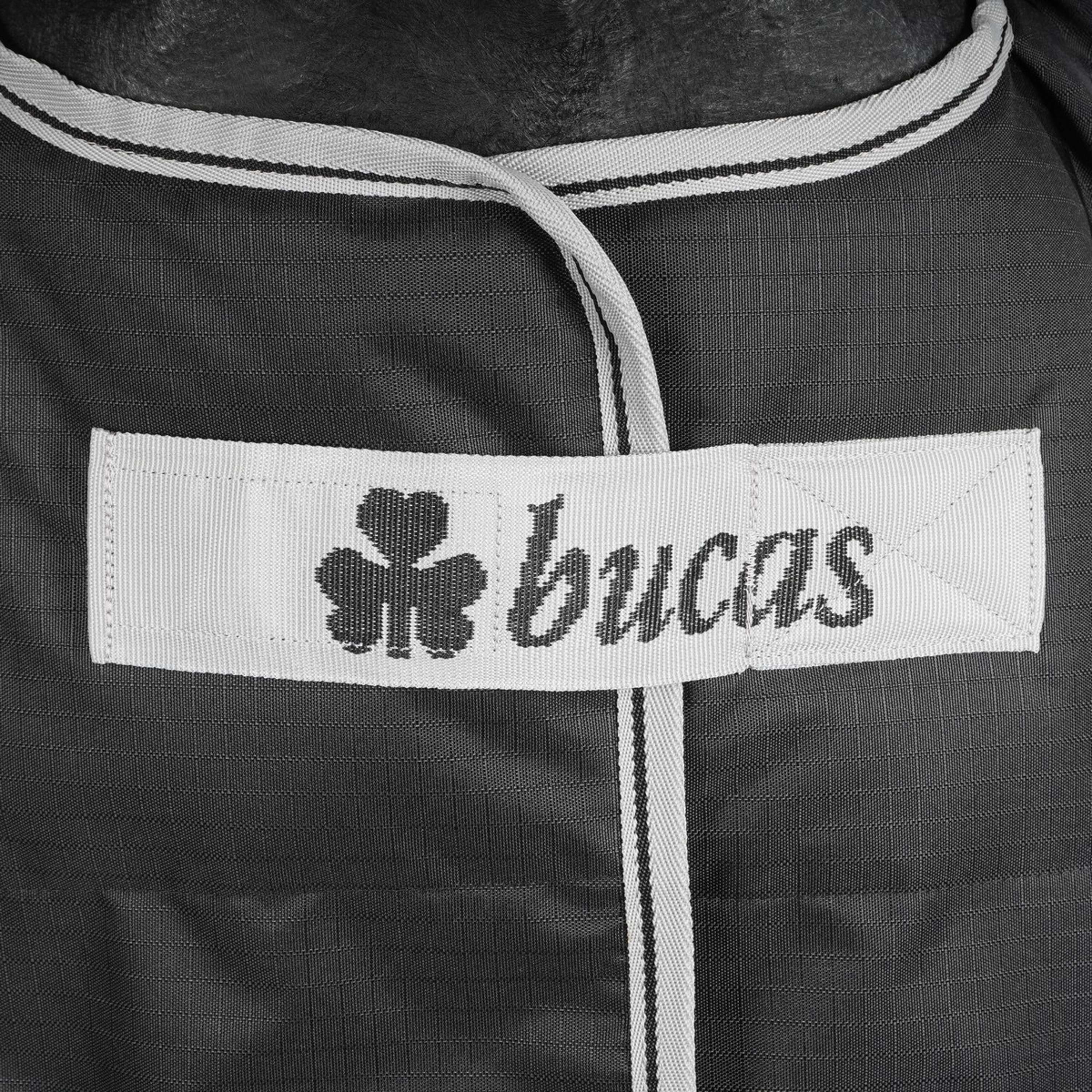 Bucas Anniversary Turnout Light Stay-Dry Black/Silver - Image 3