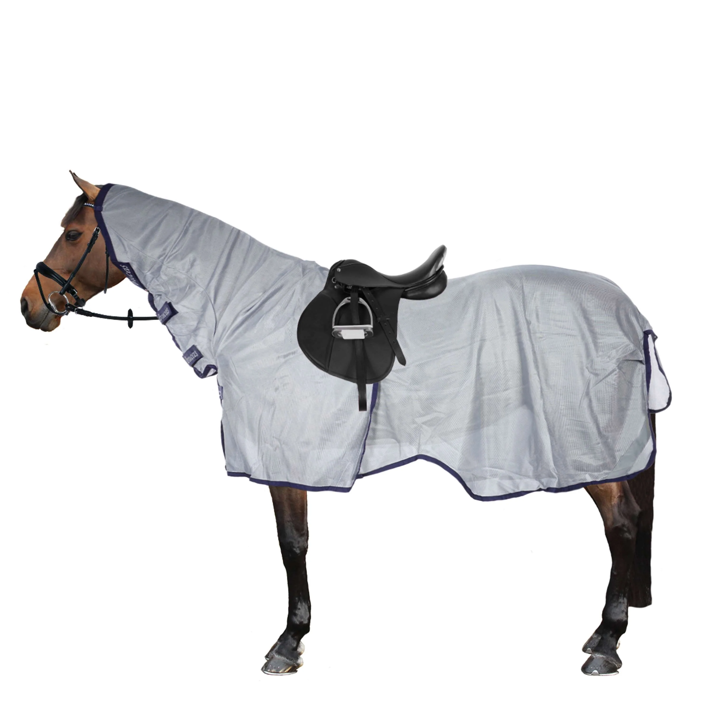 Bucas Buzz Off Riding Blu - Image 2