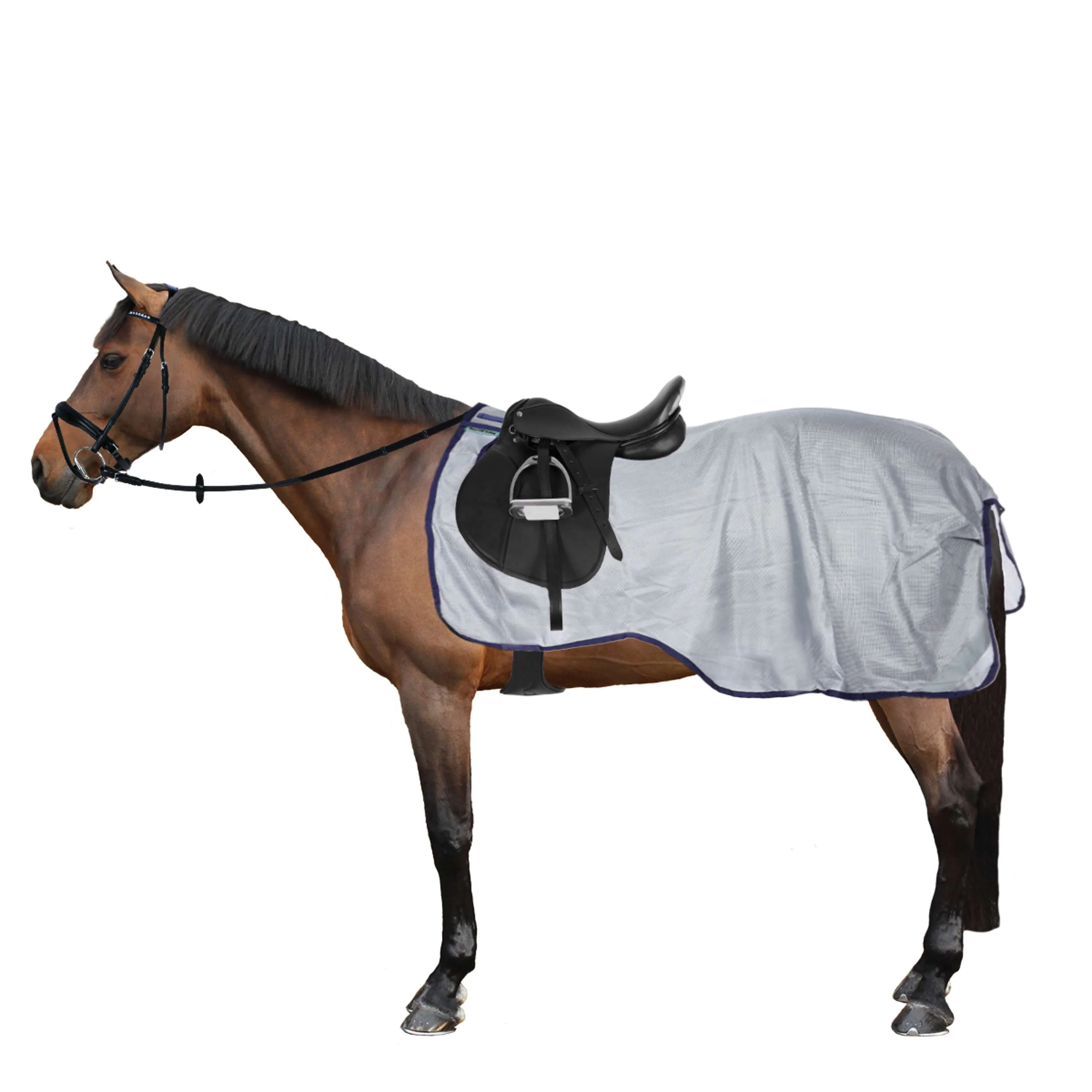 Bucas Buzz Off Riding Blu - Image 3