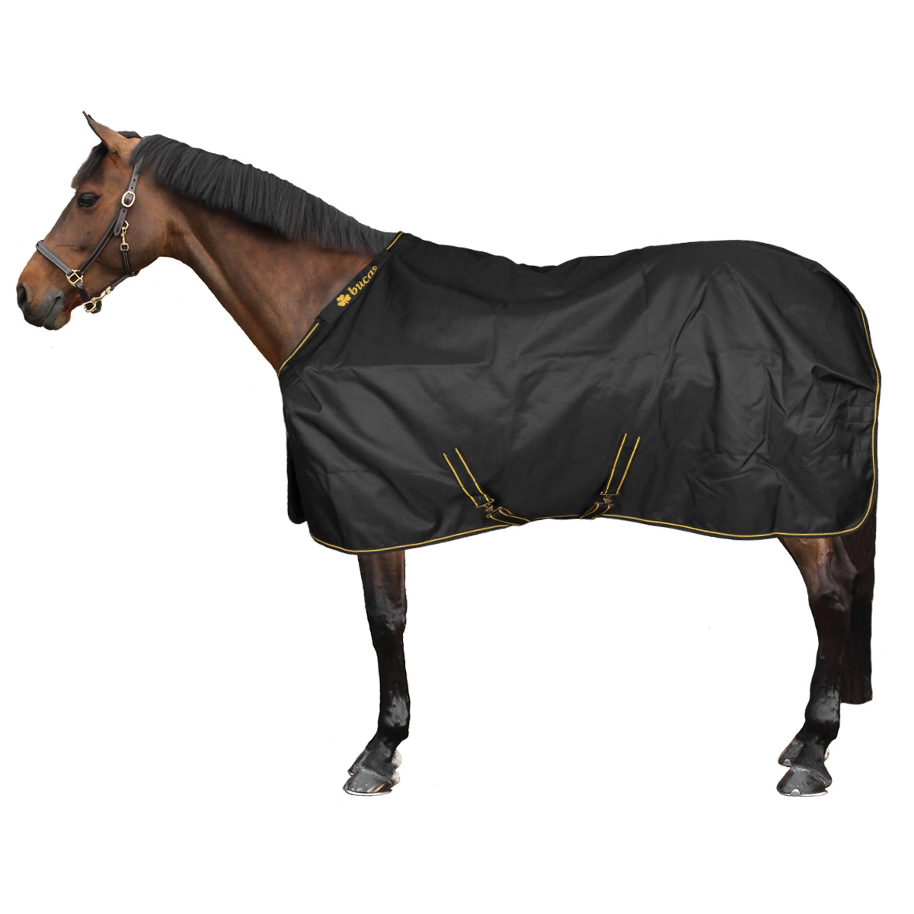Bucas Irish Turnout Big Neck 50g Nero/Oro - Image 2
